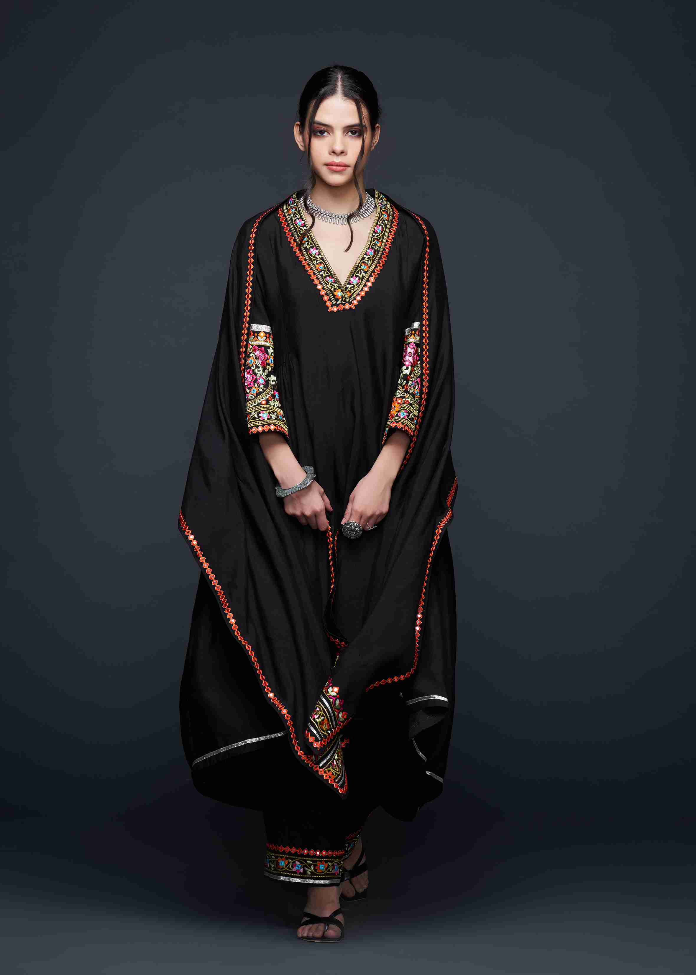 Black Zoya Gathered Tunic