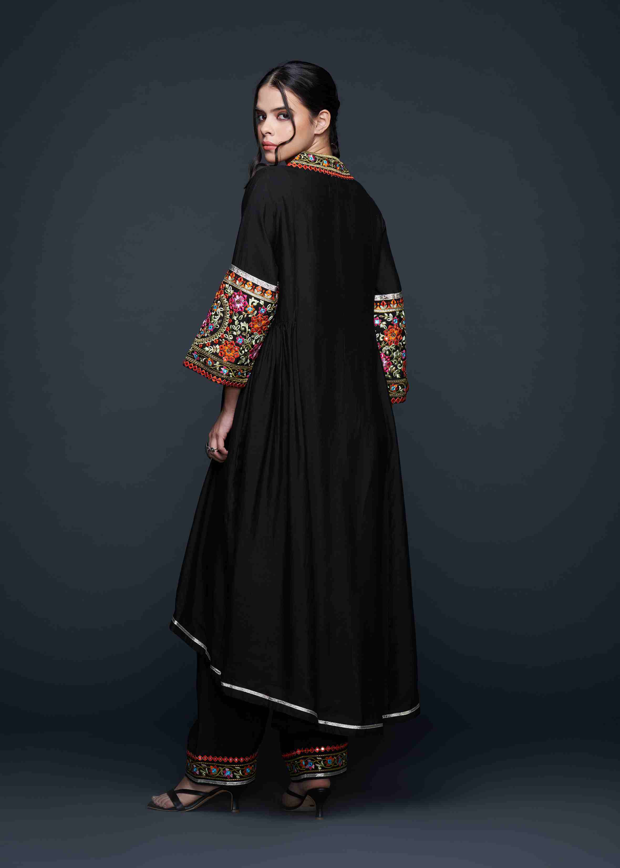 Black Zoya Gathered Tunic