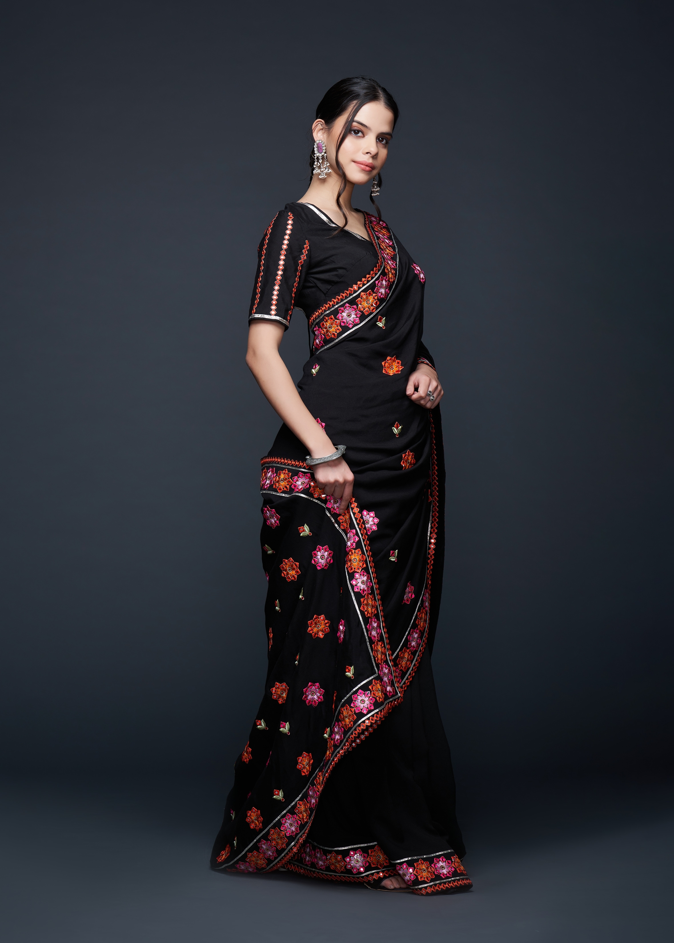 Black Zoya Saree