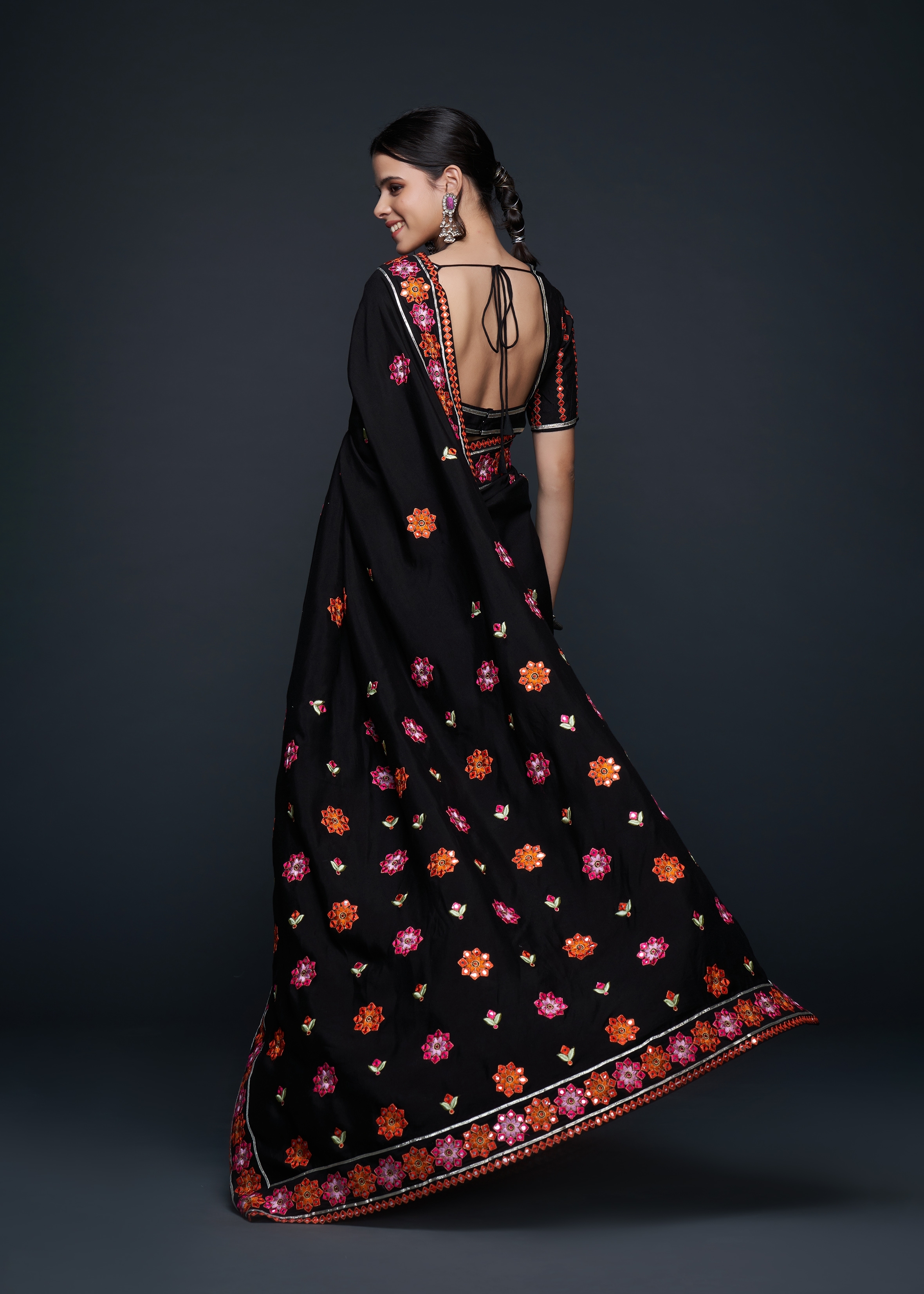 Black Zoya Saree