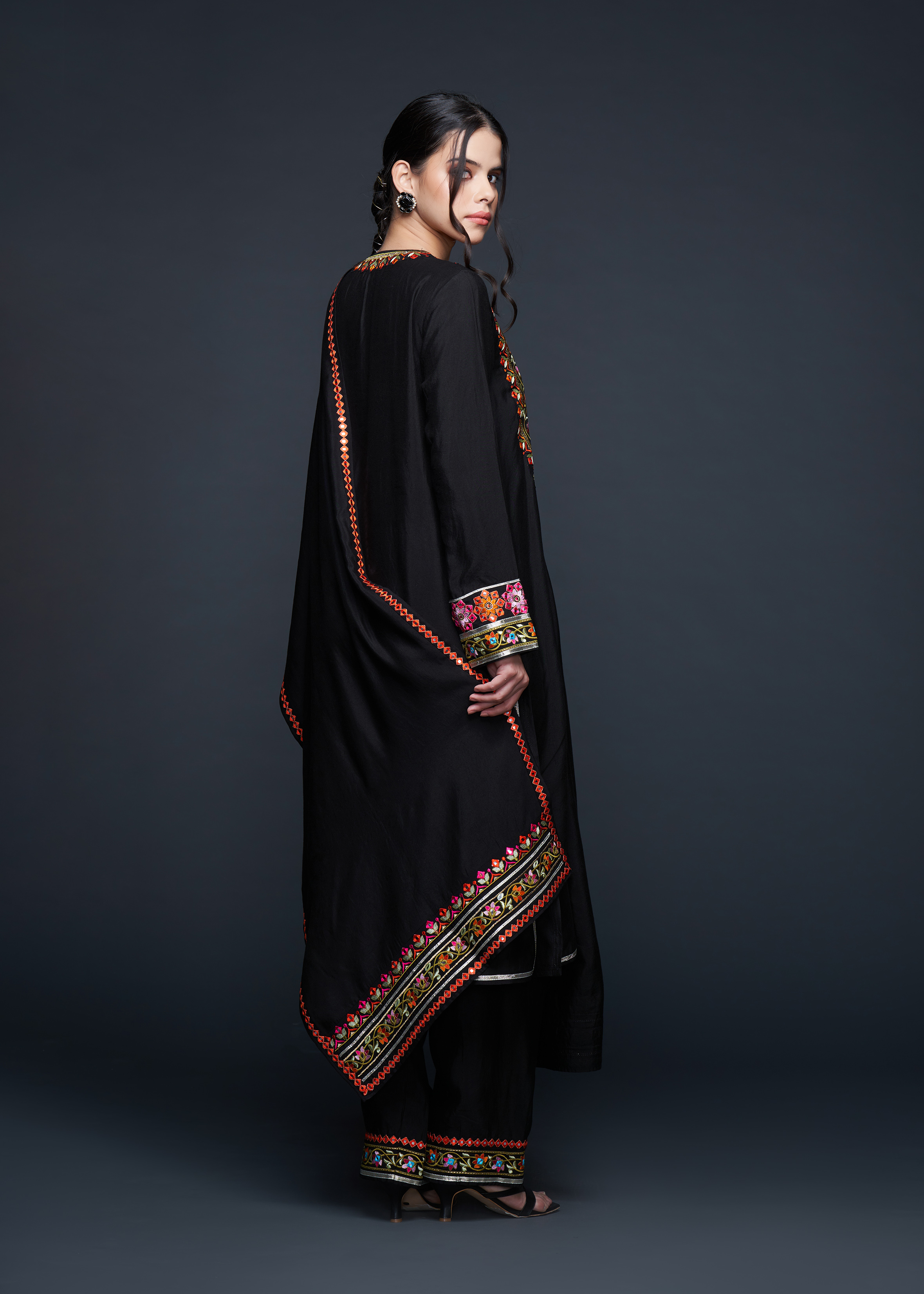 Black Zoya Dupatta