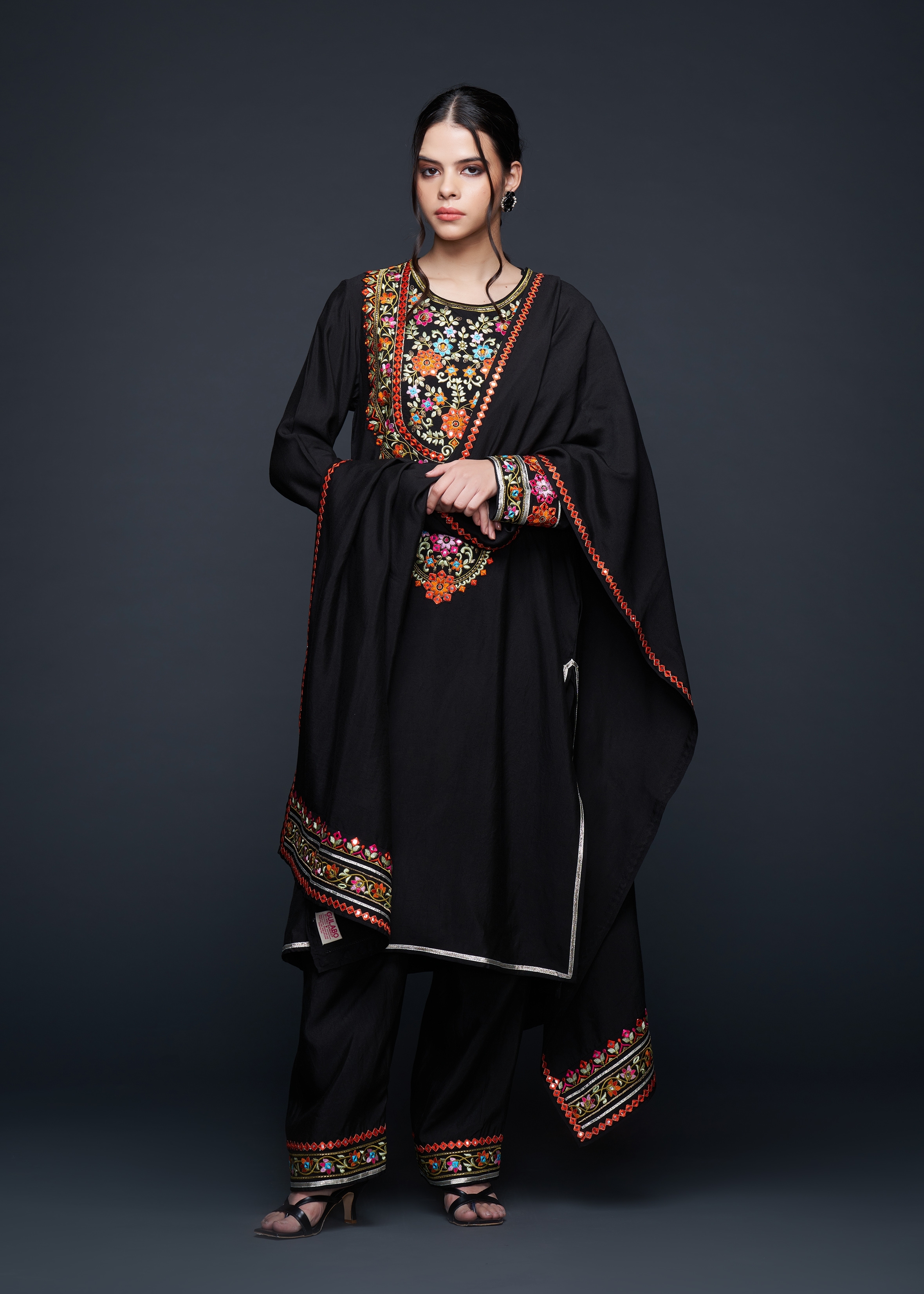 Black Zoya Dupatta