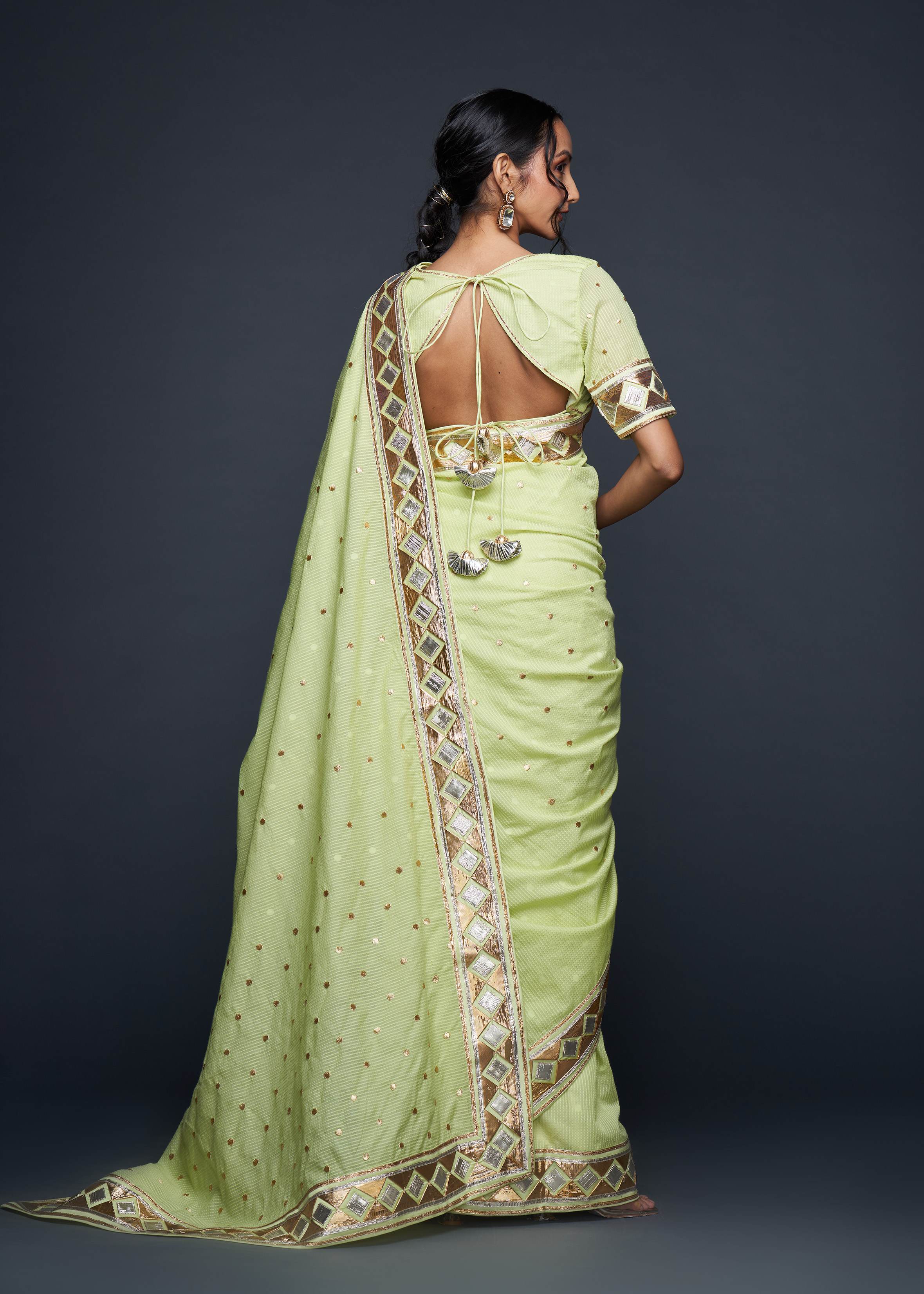 Pista Green Gota Blouse