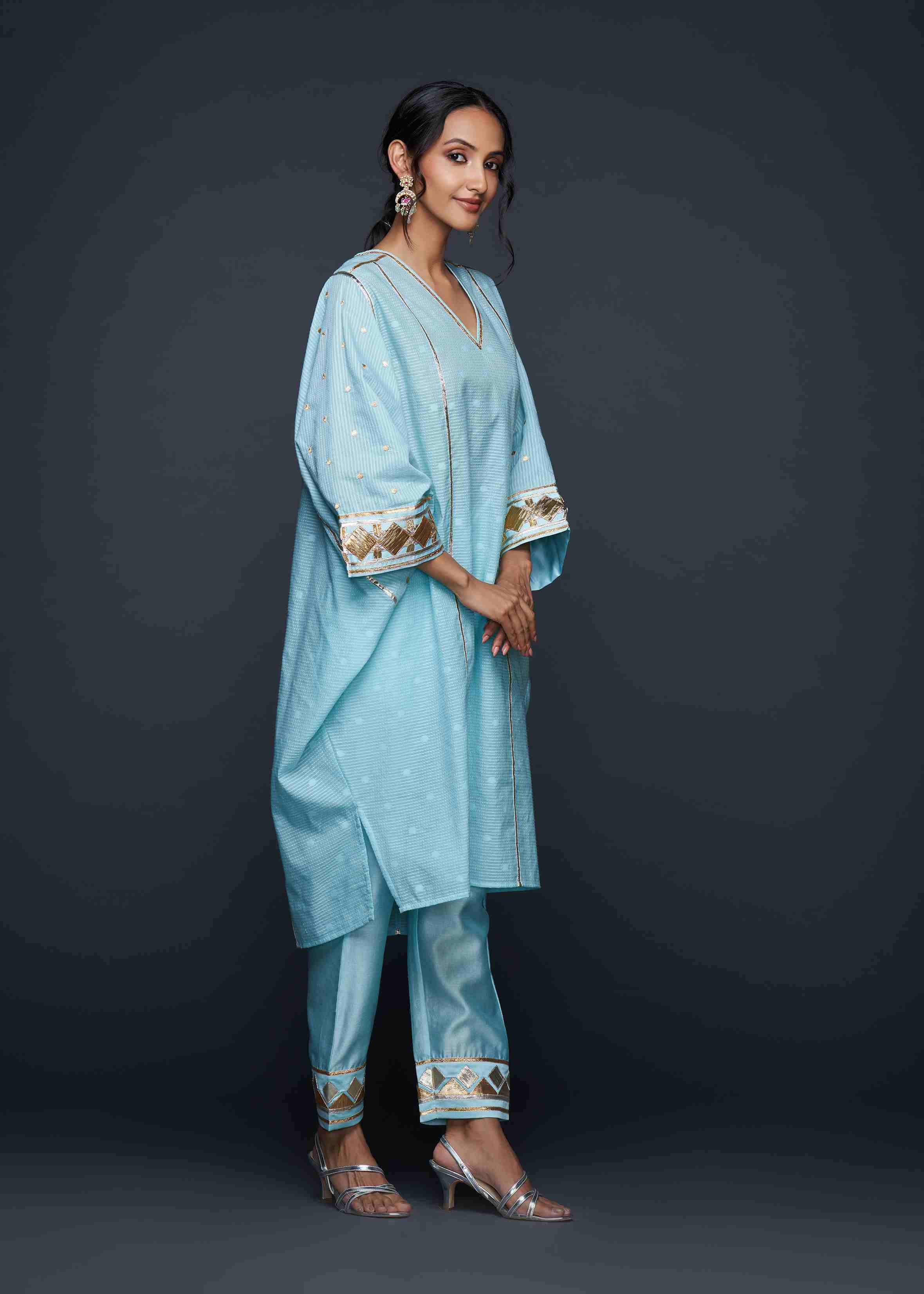 Blue Gota Kaftan