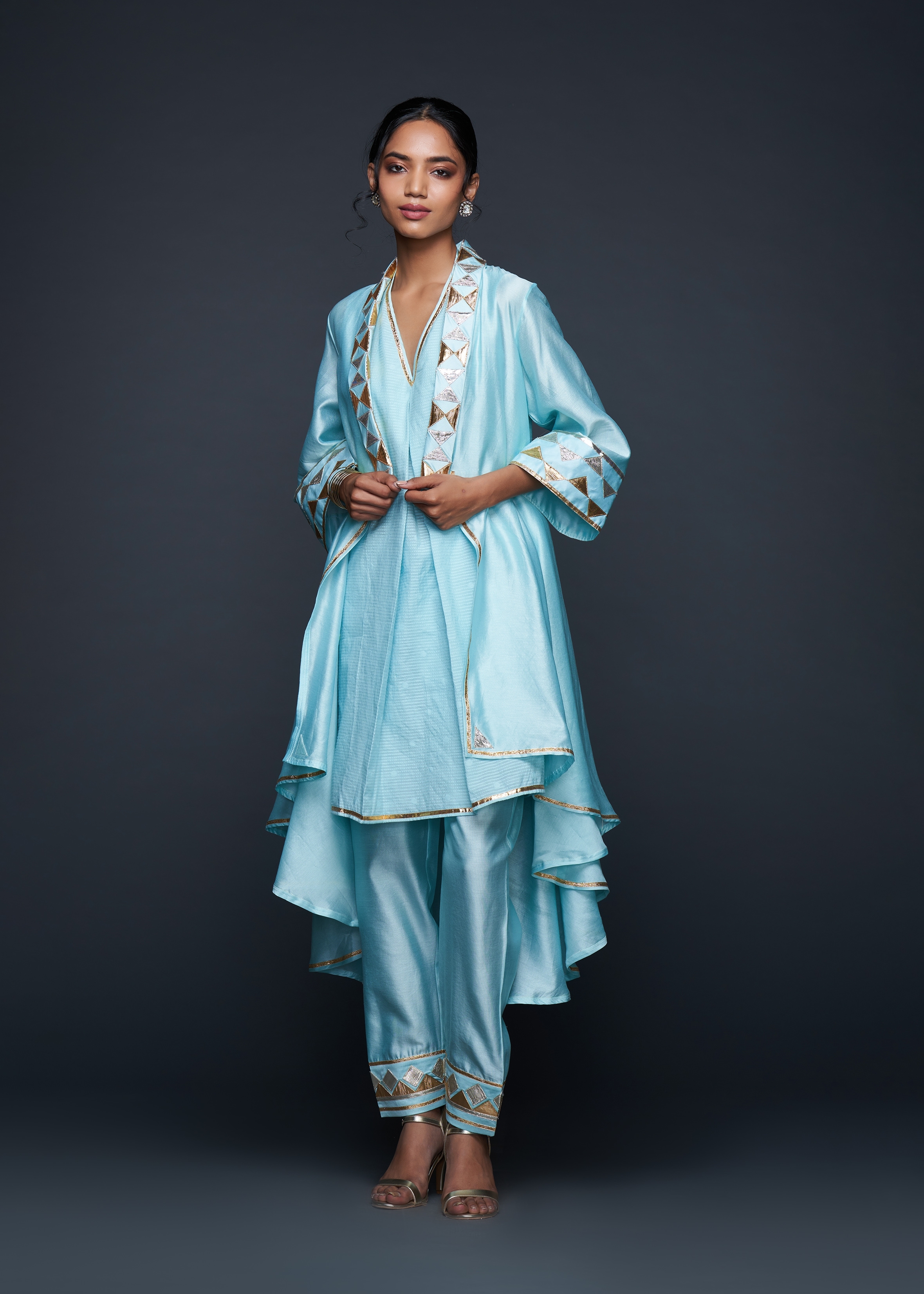 Blue Gota Coat Set