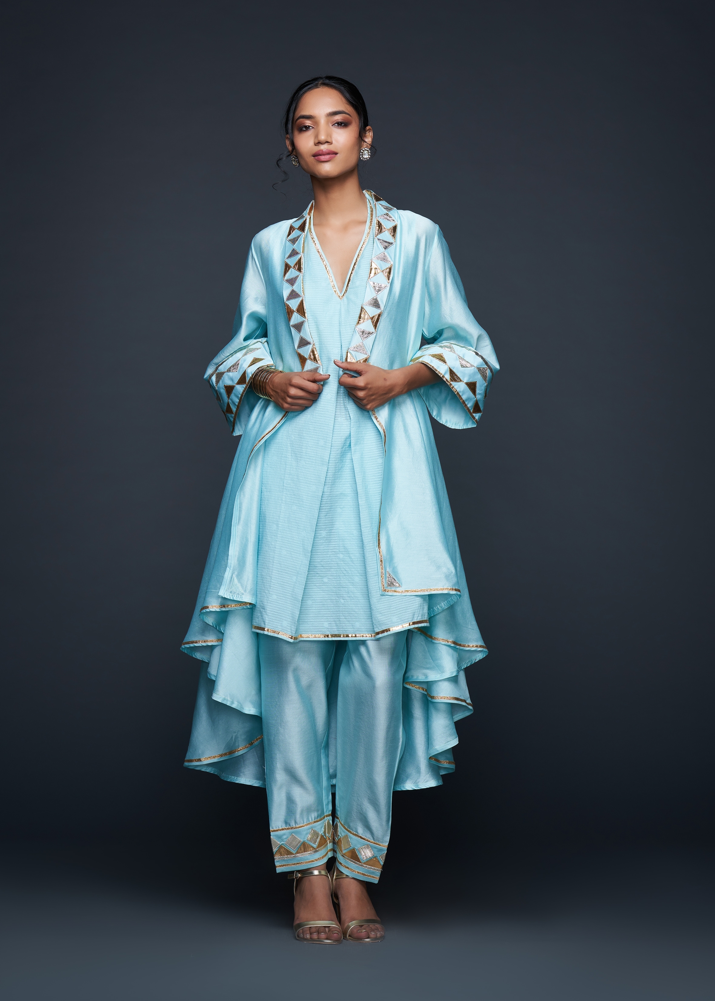 Blue Gota Coat Set