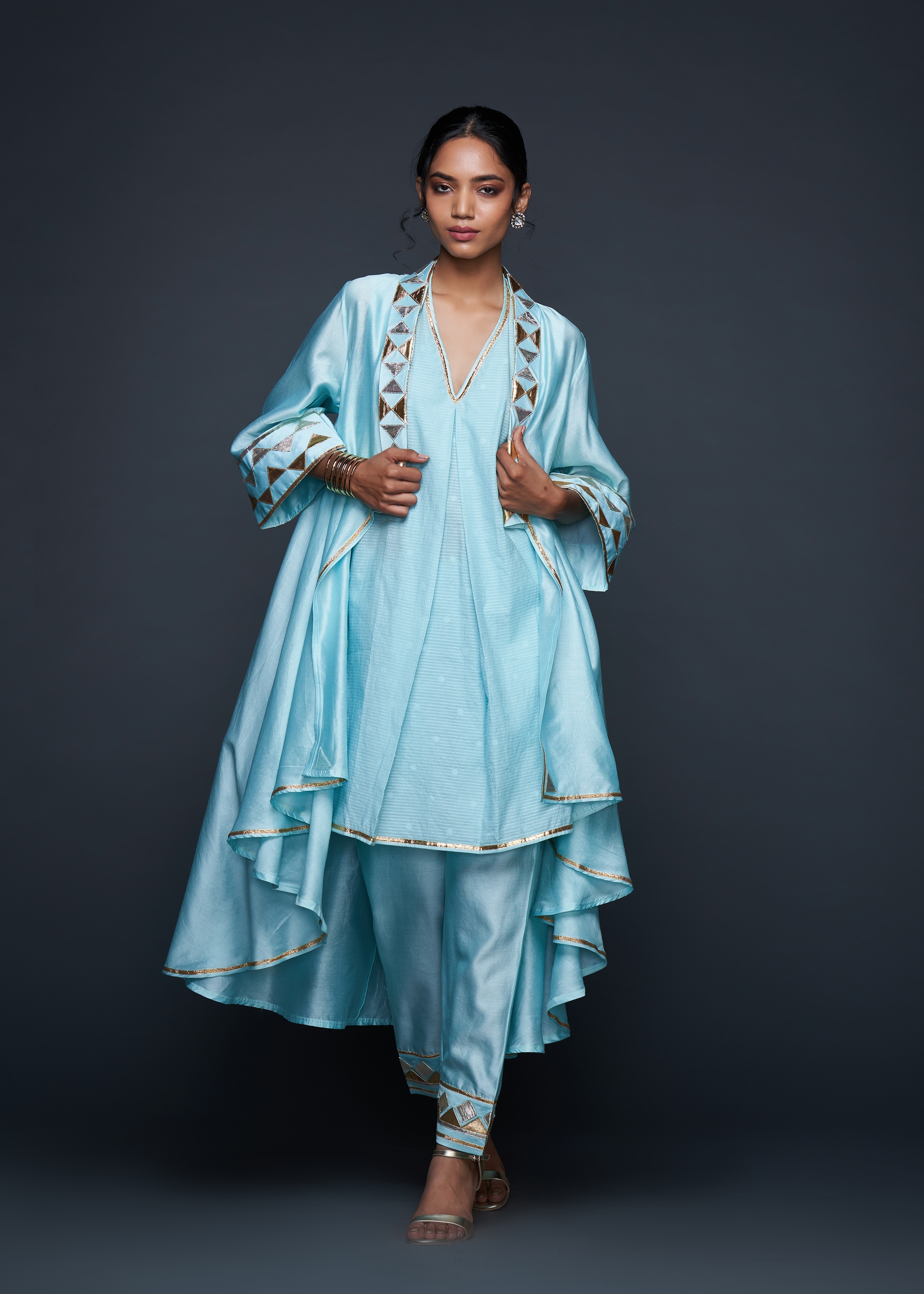 Blue Gota Coat Set