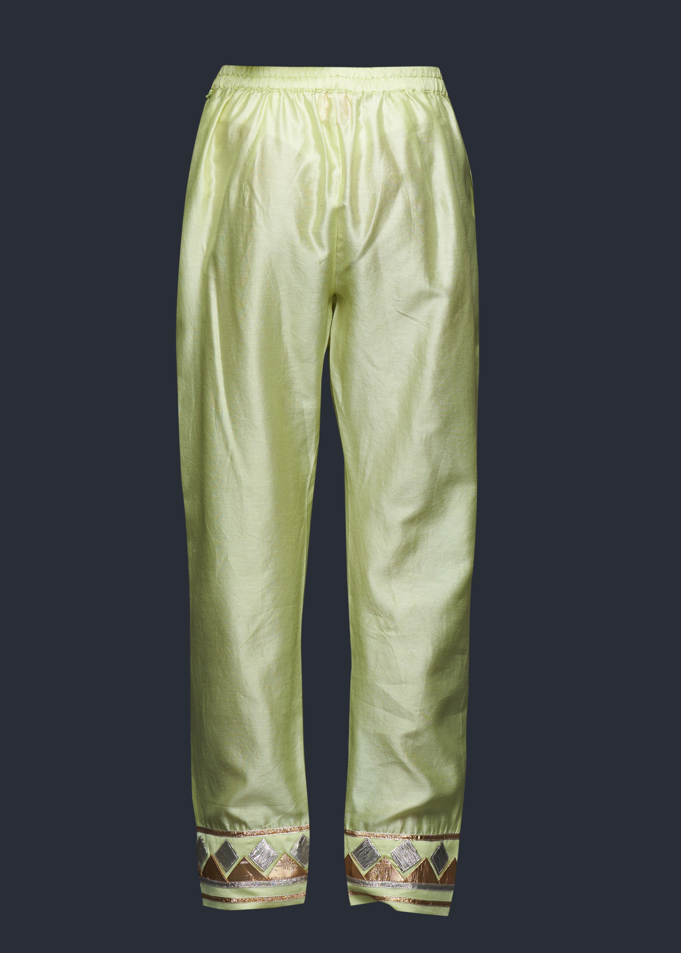 Pista Green Gota Pencil Pant