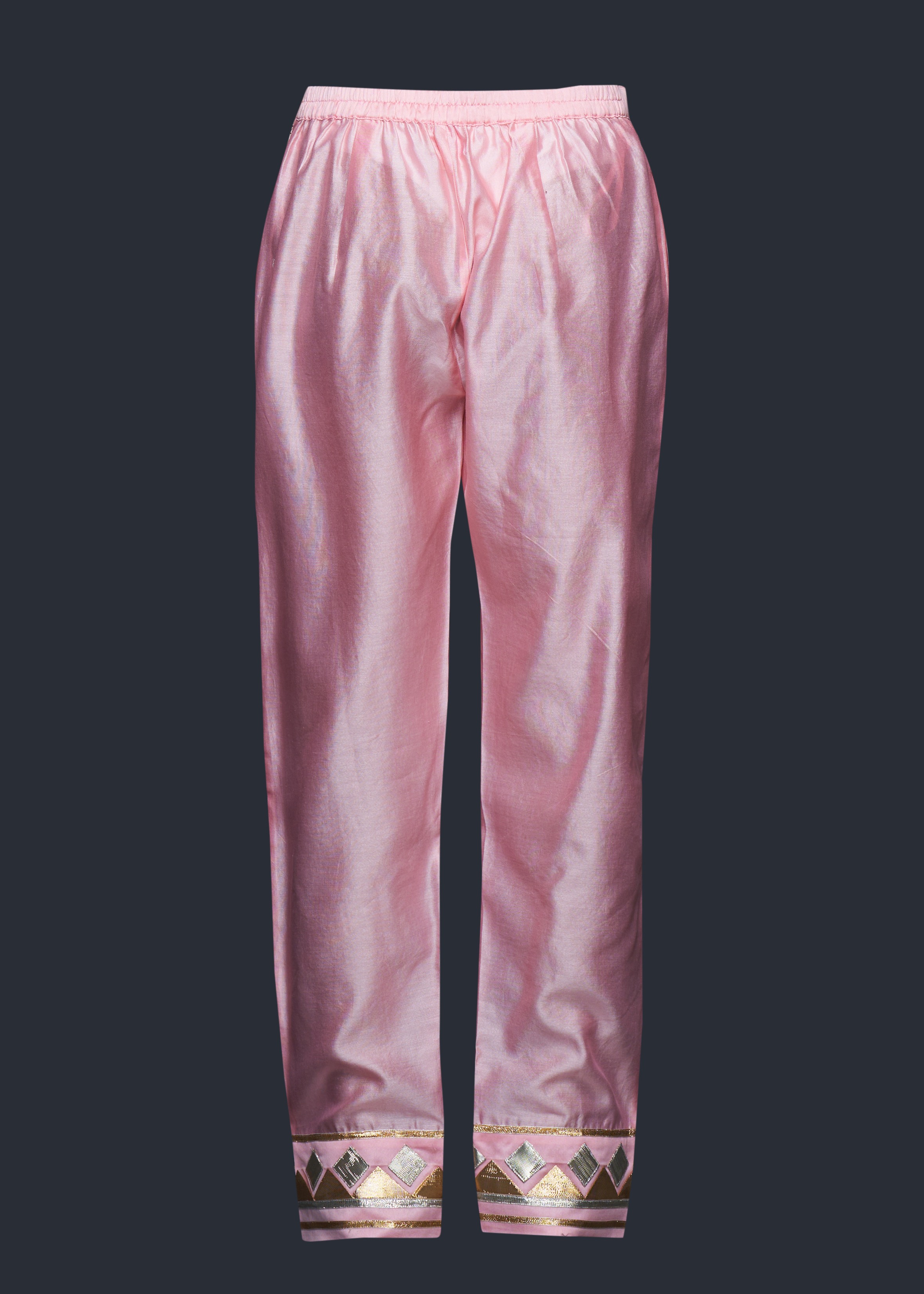 Peach Gota Pencil Pant