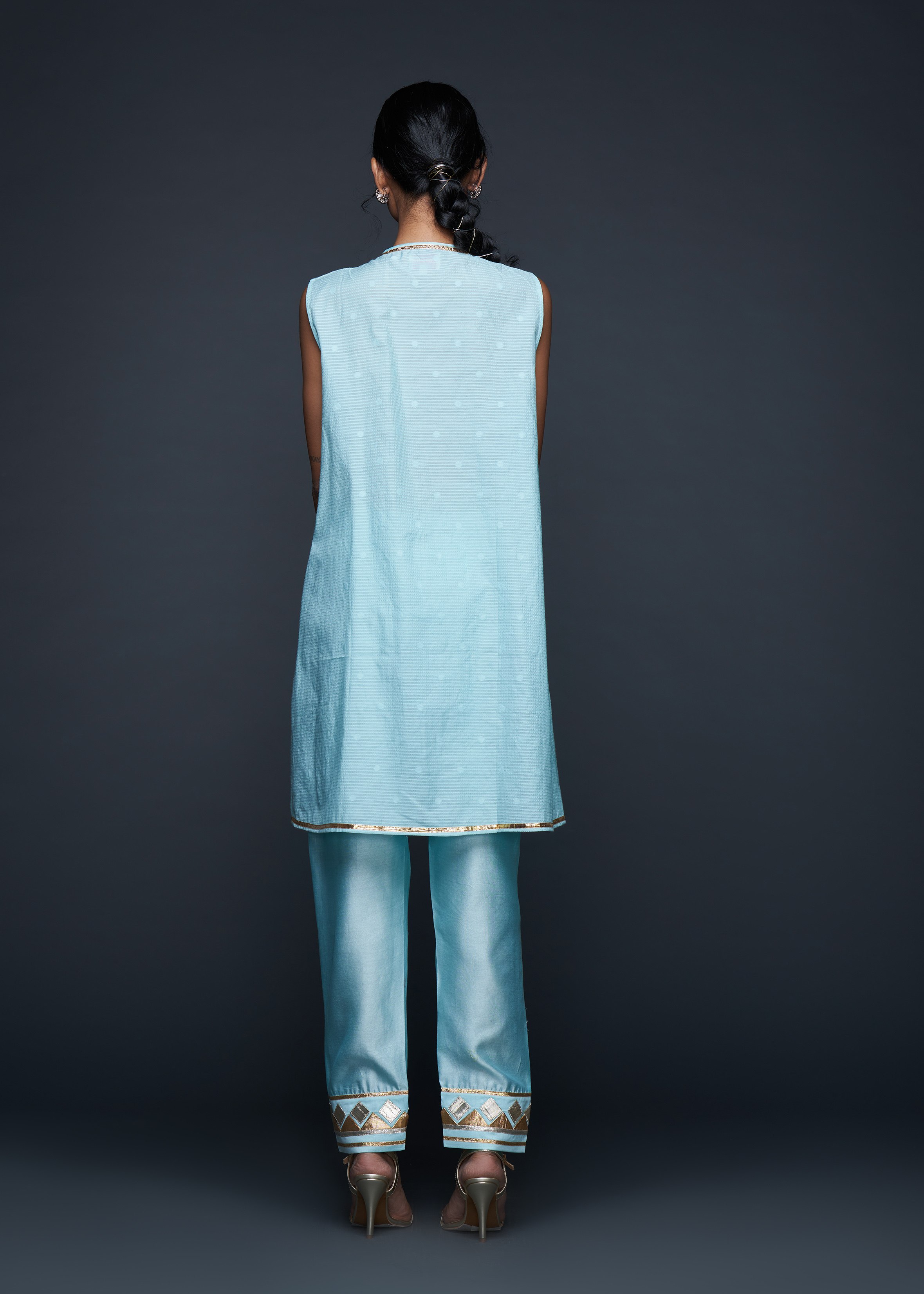 Blue Gota Pencil Pant