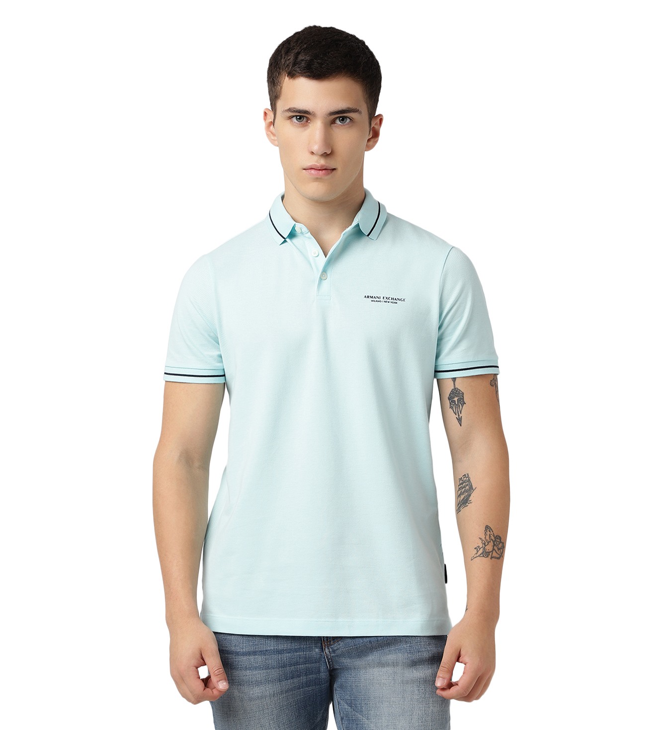 Armani jeans polo t shirt clearance