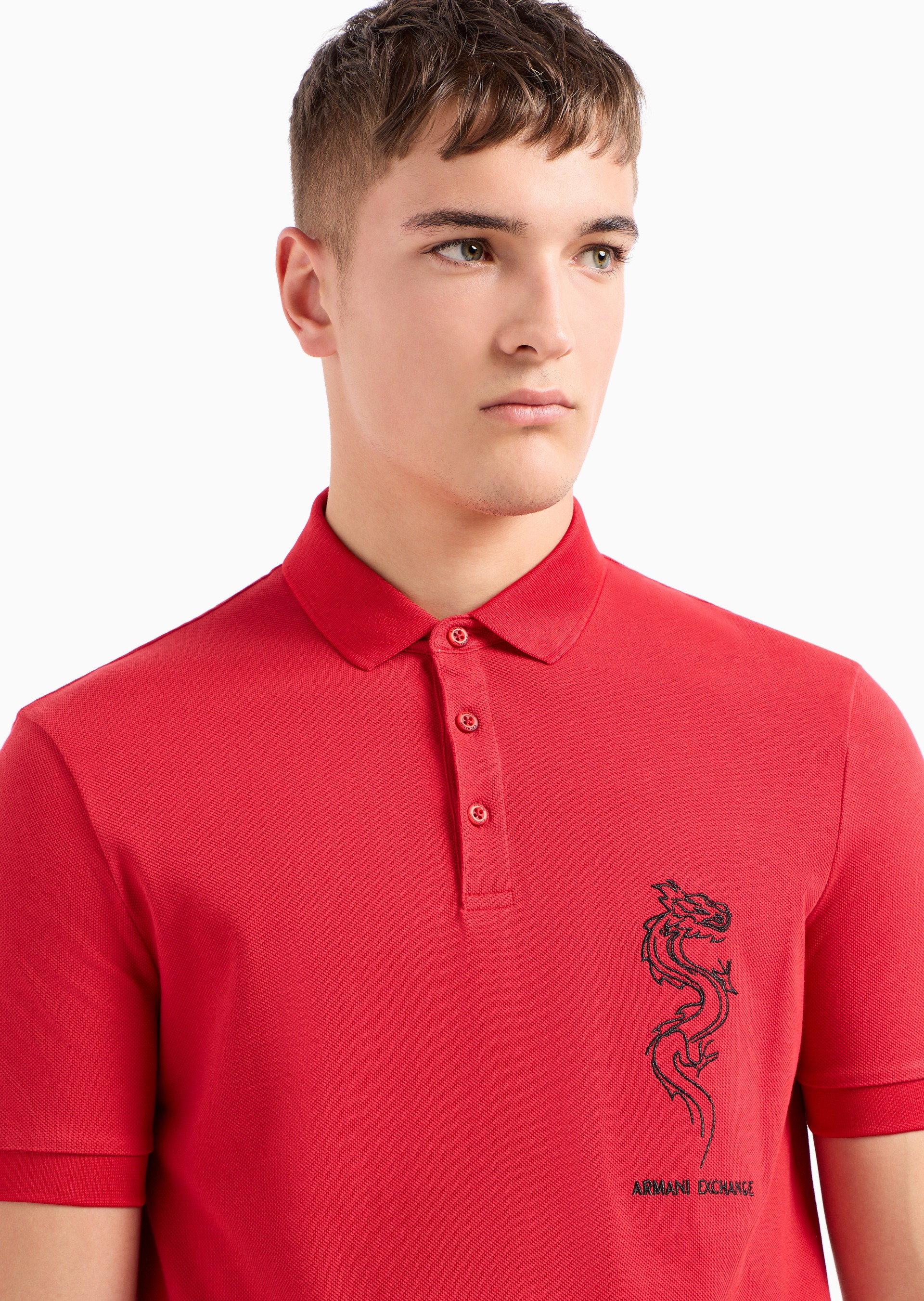 Red armani exchange t shirt new arrivals