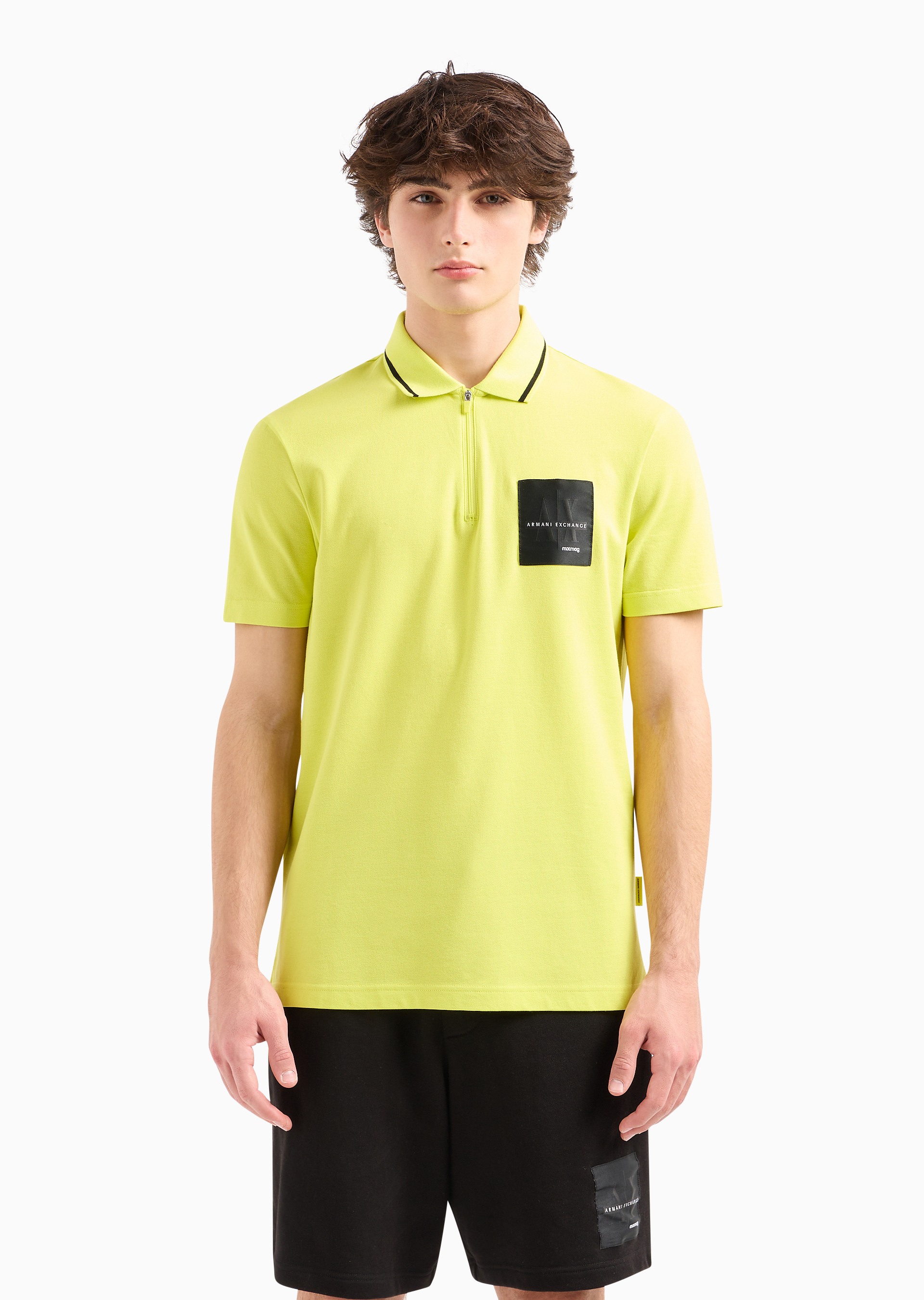 Armani exchange yellow t shirt 2025