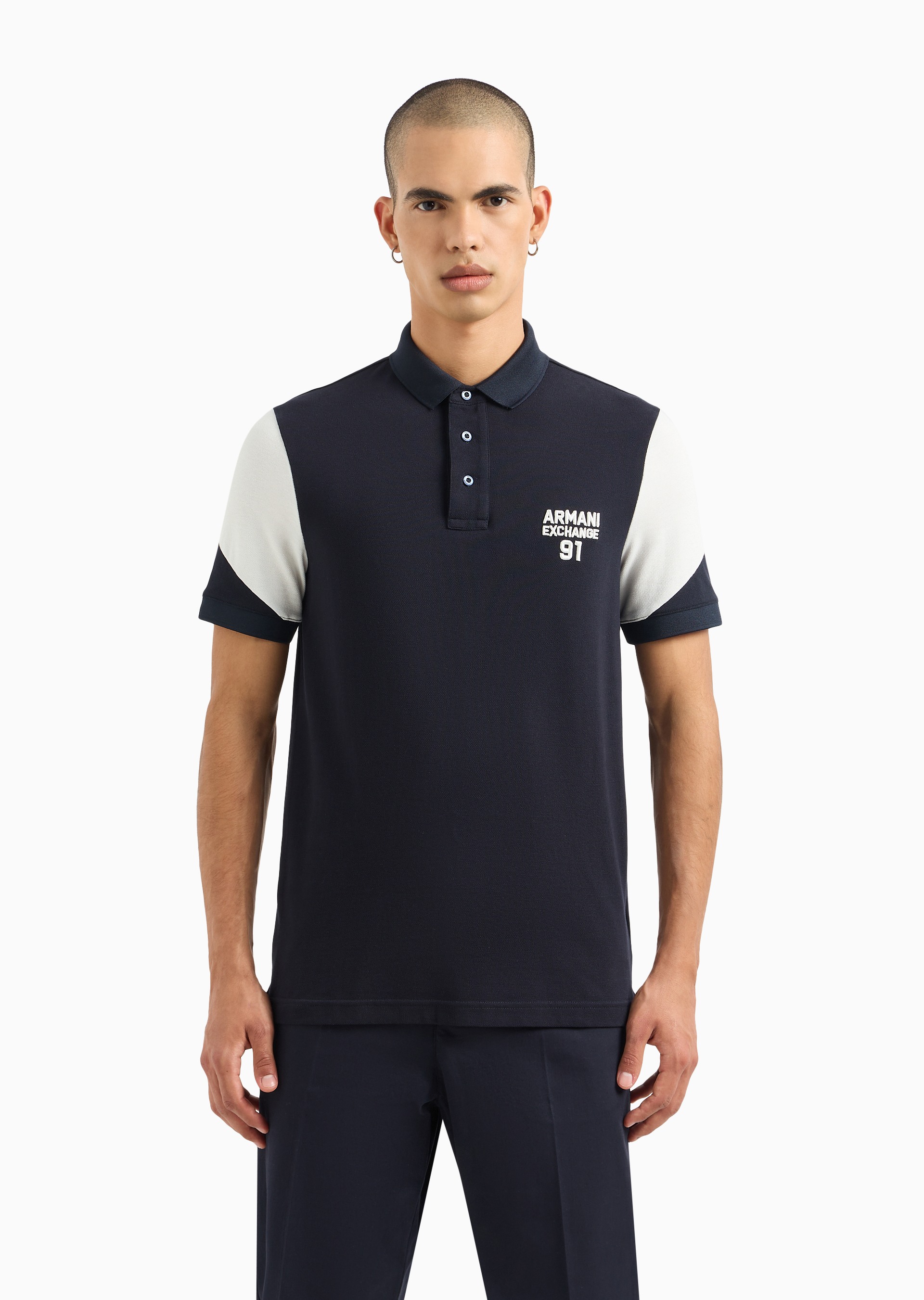 Armani 1991 Crew Neck Regular Fit Polo Tshirt