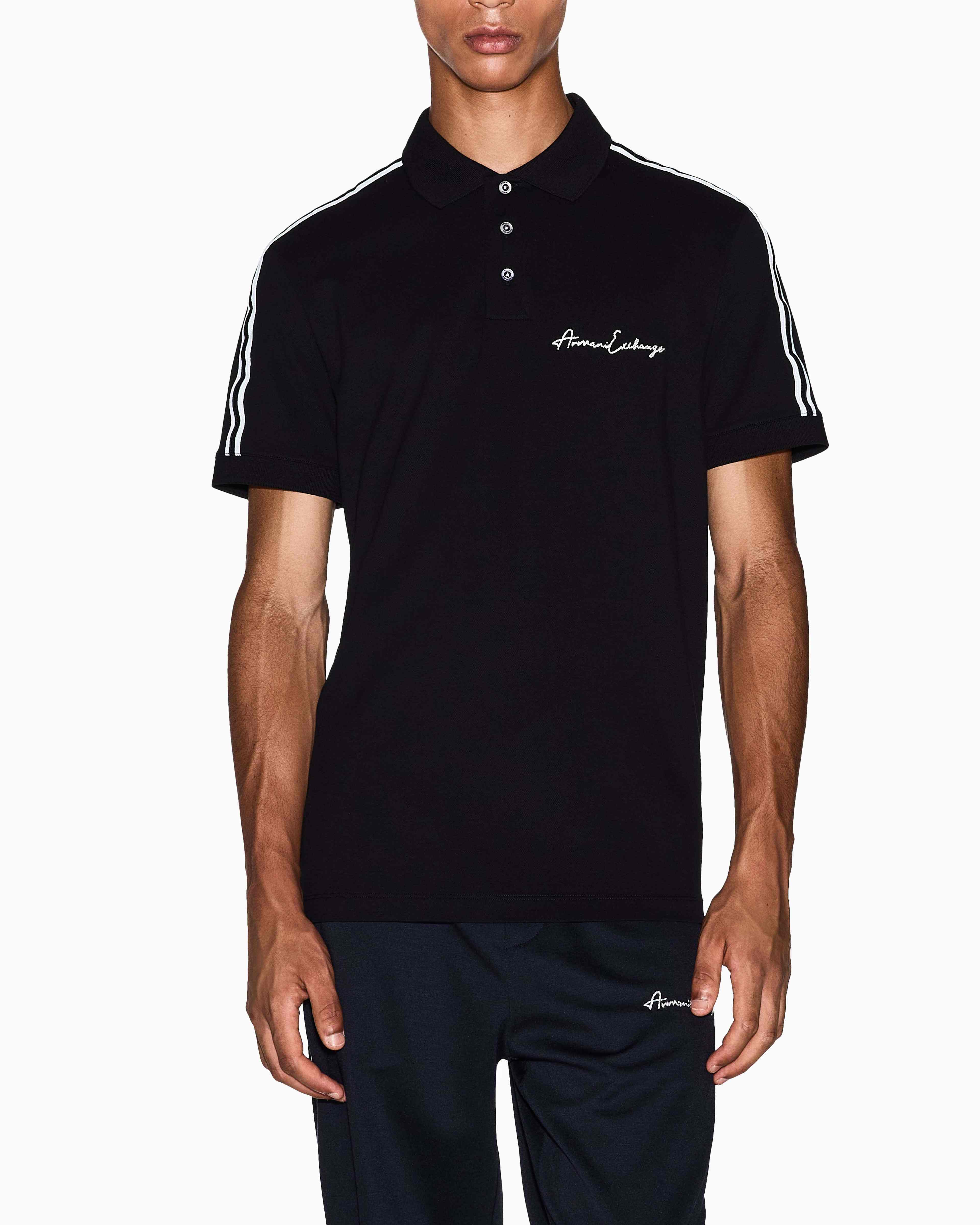 Men's Black Signature Polo Shirt