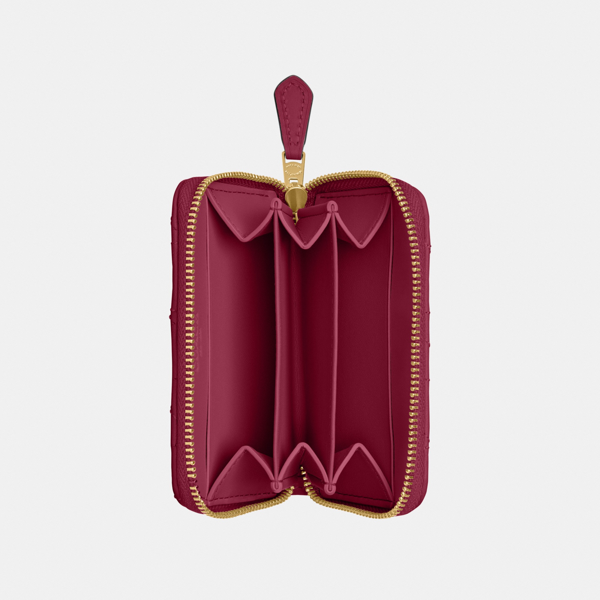 Essential Small Zip Around Card Case With Pillow Quilting