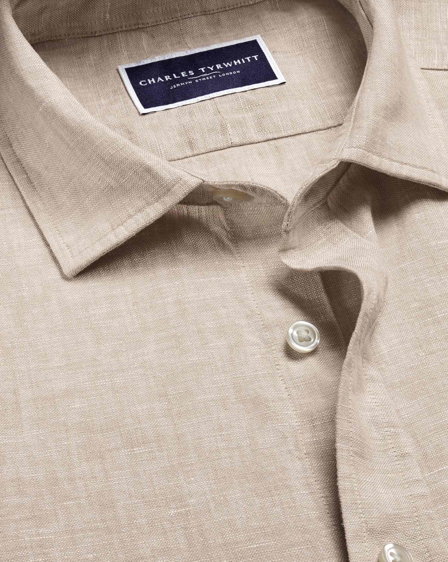 Pure Linen Shirt - Oatmeal