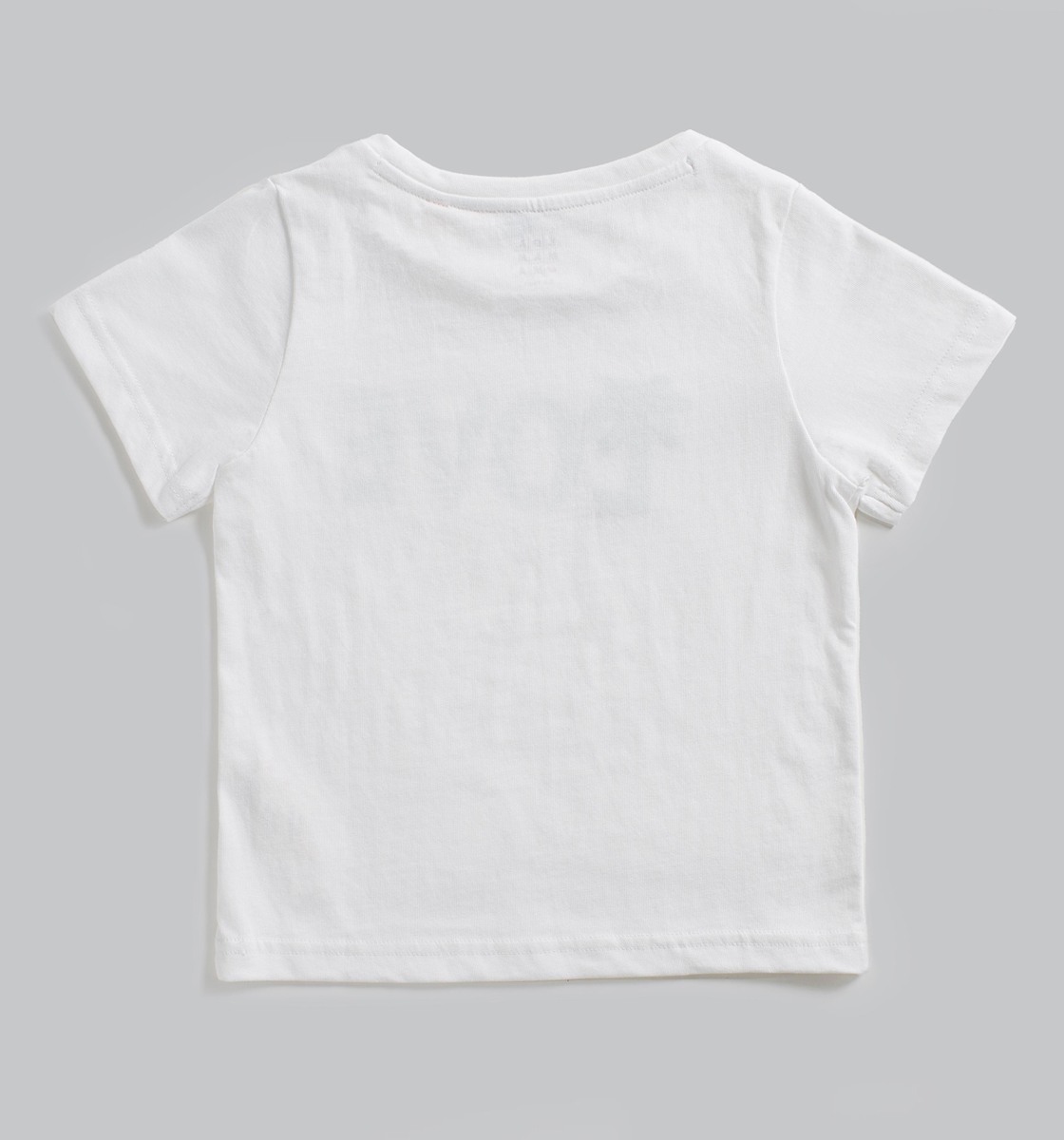 Girls Applique Printed Tshirt - White
