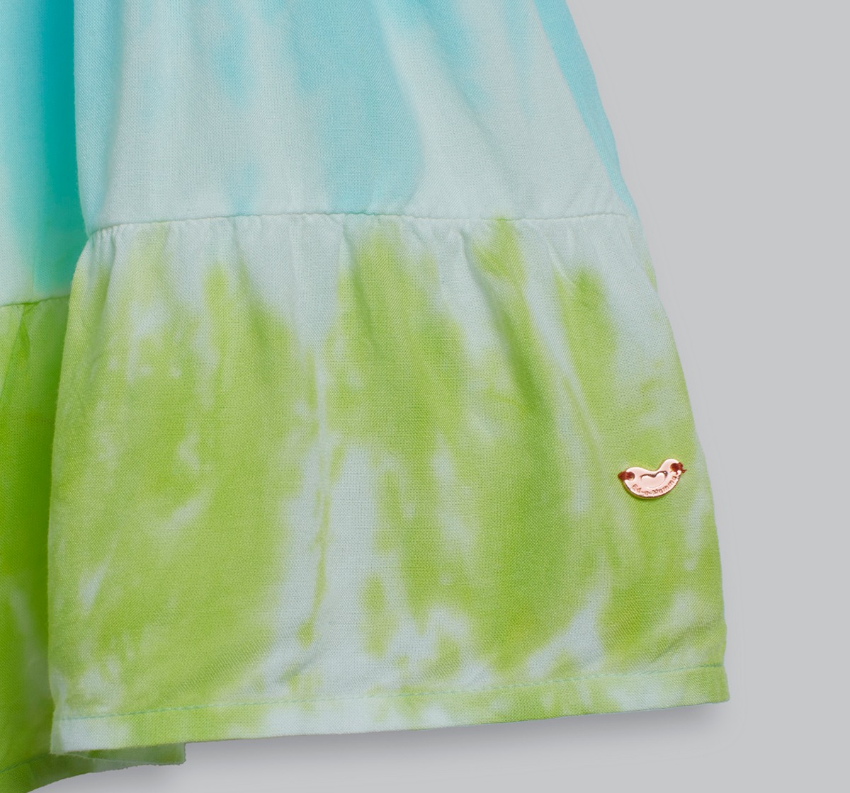 Girls Tie & Dyed Dress - Multicolor