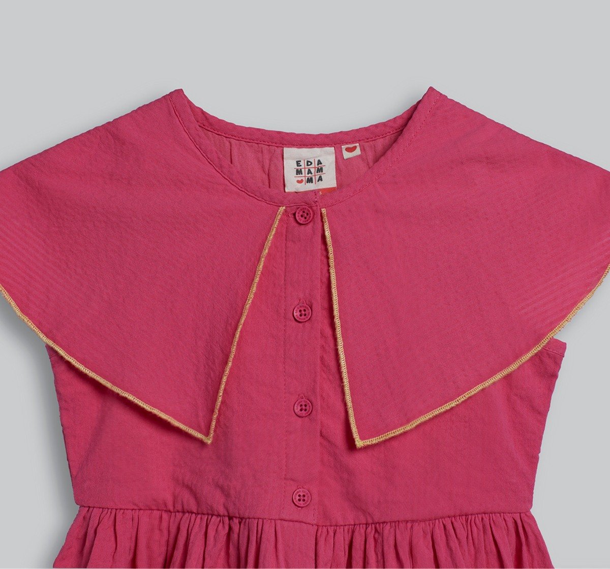 Girls Embroidered Dress - Pink