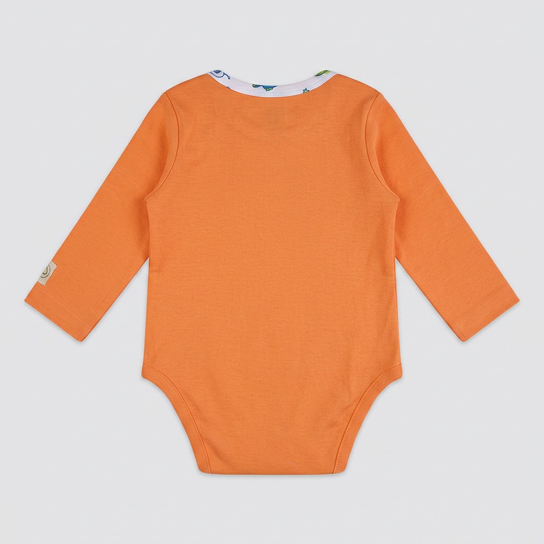 Unisex Baby Long-Sleeve Outer Space Organic Cotton Bodysuits Pack (2-Piece) – Burnt Orange & Pastel Yellow