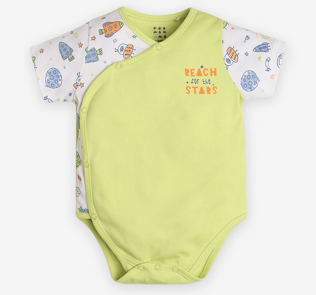 Infants Unisex Printed Bodysuits - Pack Of 2
