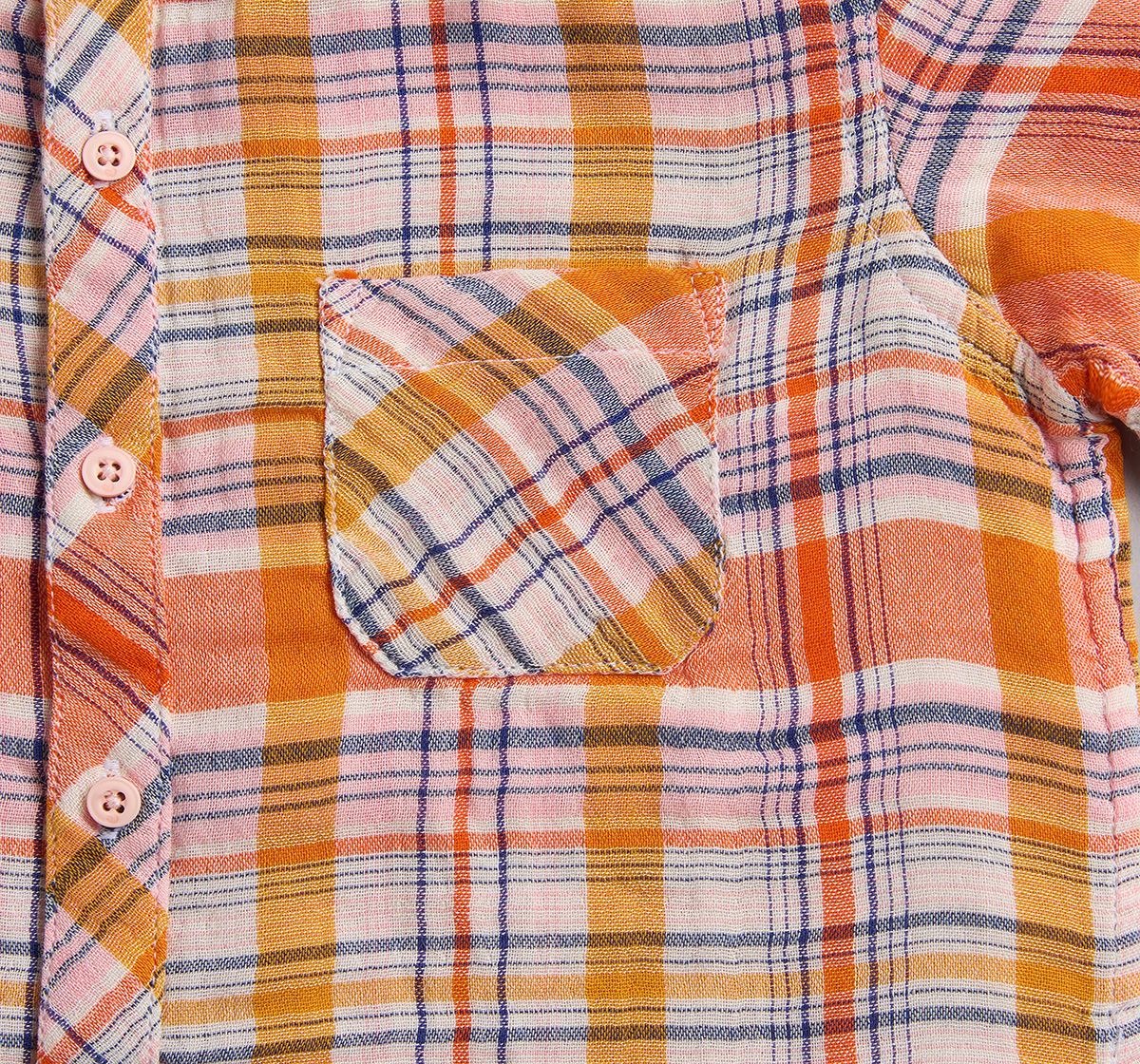 Infant Boys Checkered Shirt - Multicolor