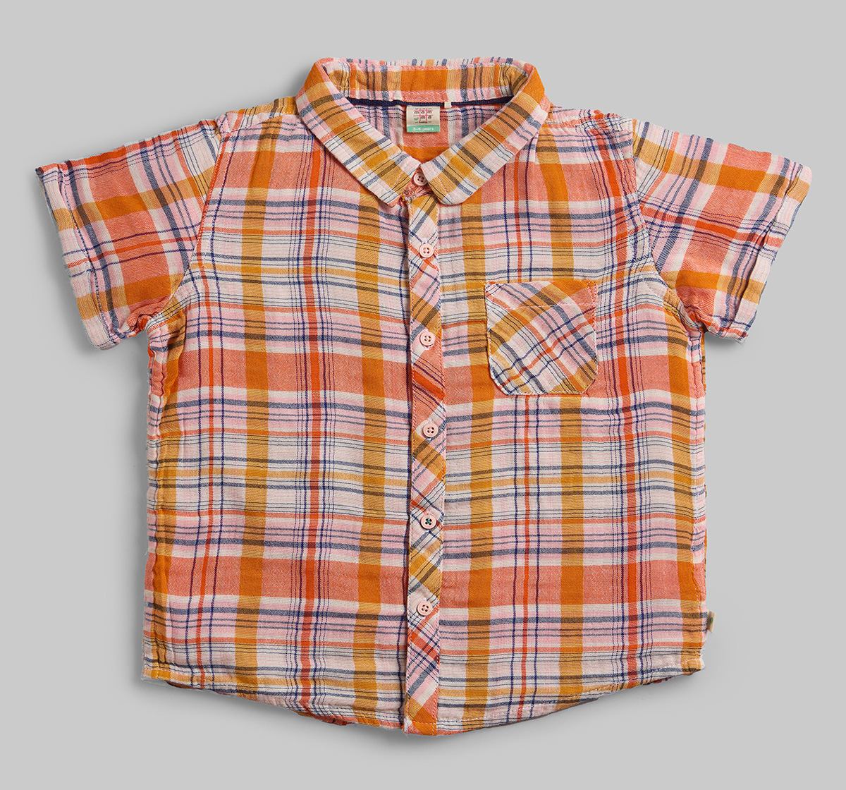 Infant Boys Checkered Shirt - Multicolor