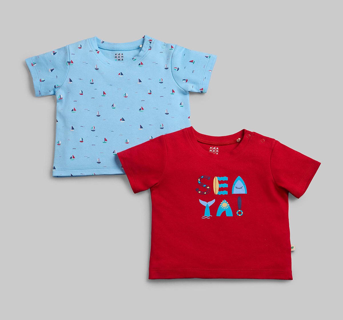 Infants Boys Printed T-Shirt - Pack Of 2