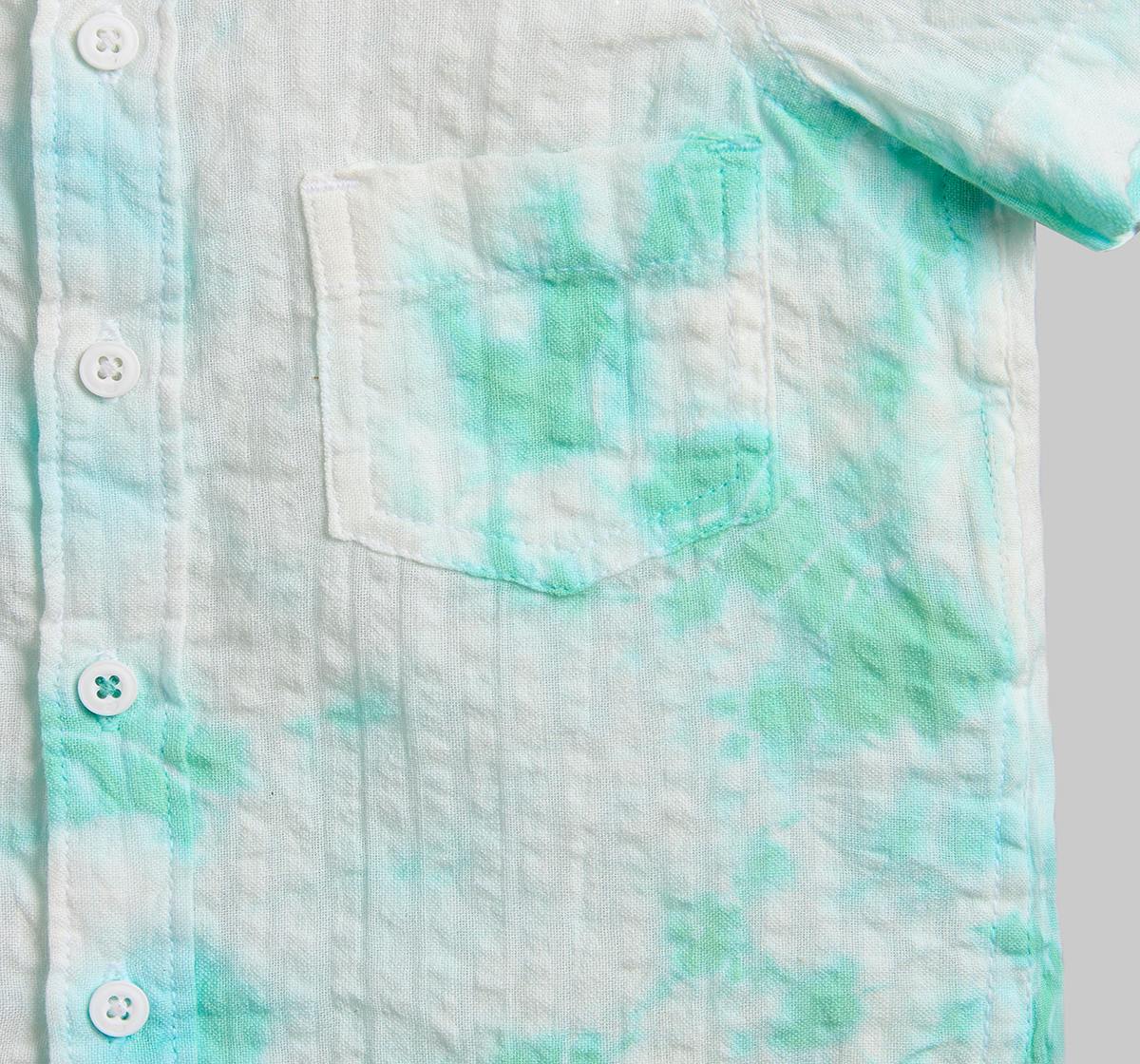 Infant Boys Tie & Dye Co-ord Set - Green
