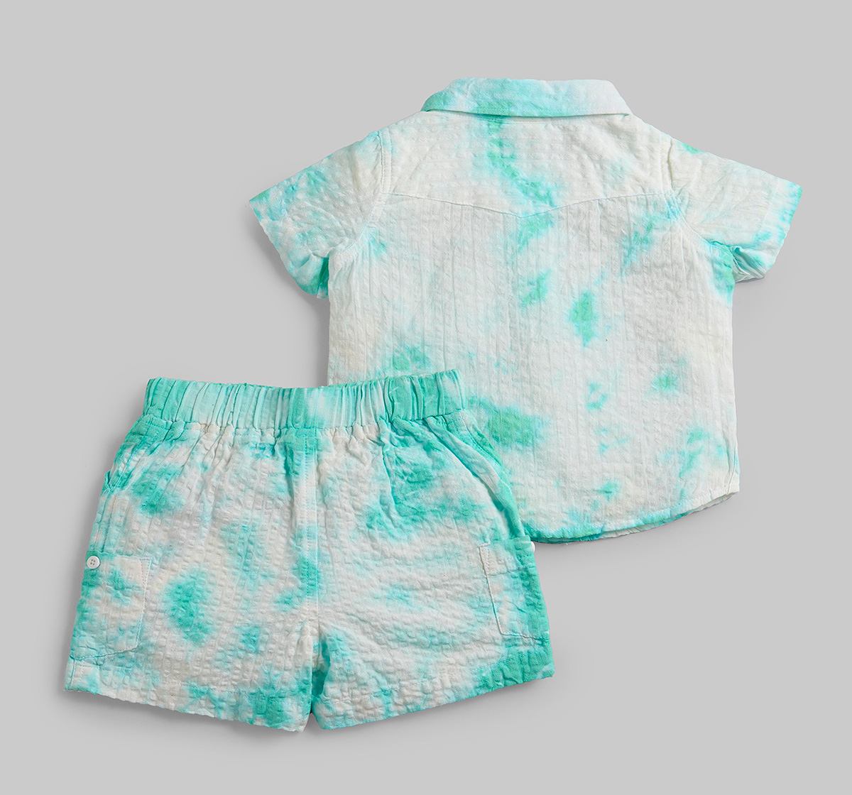 Infant Boys Tie & Dye Co-ord Set - Green
