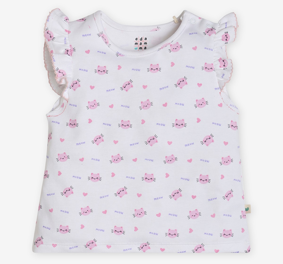 Infant Girls Printed Tshirt- Pack Of Two