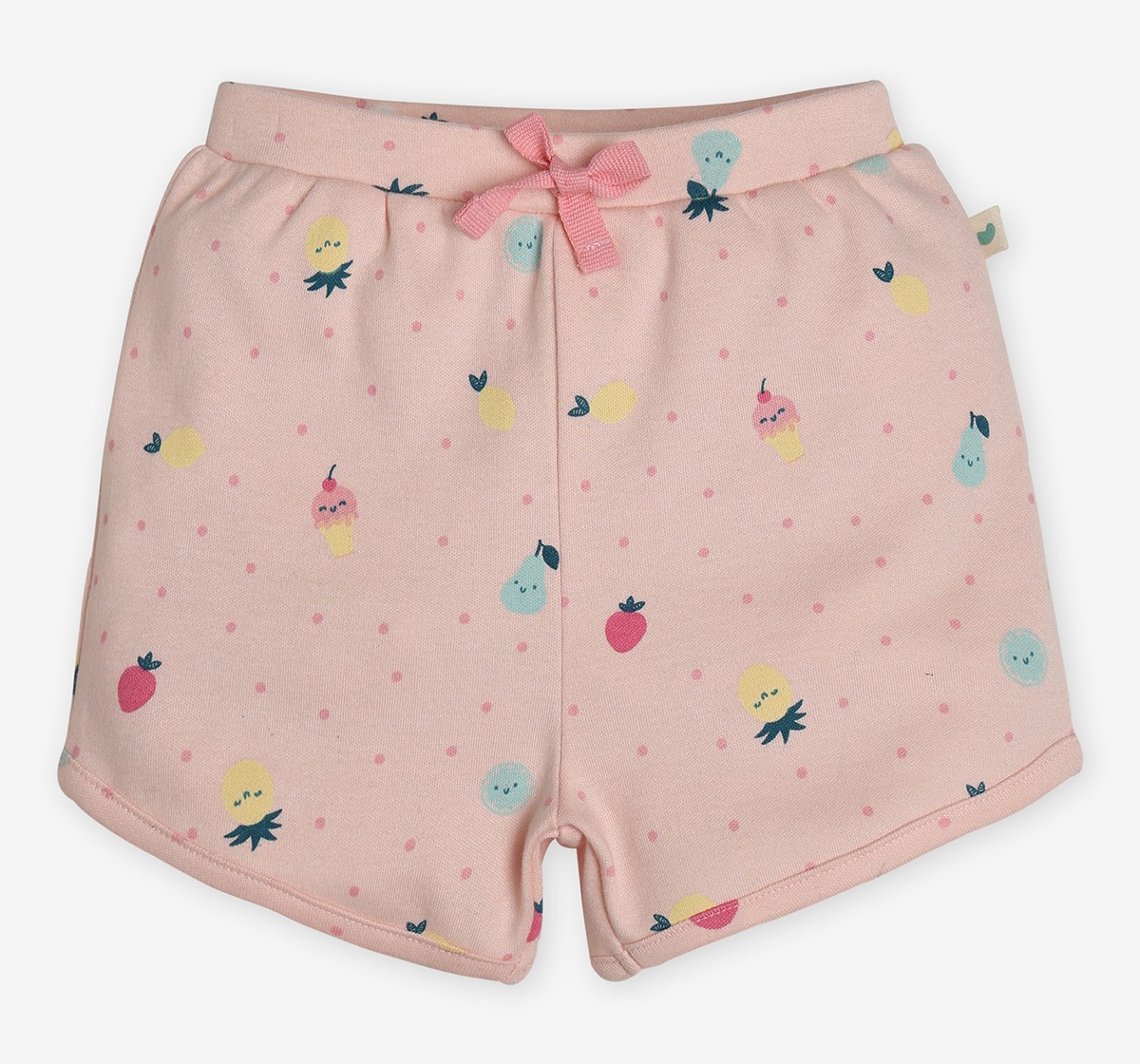 Infants Girls Printed Shorts - Pack Of 2