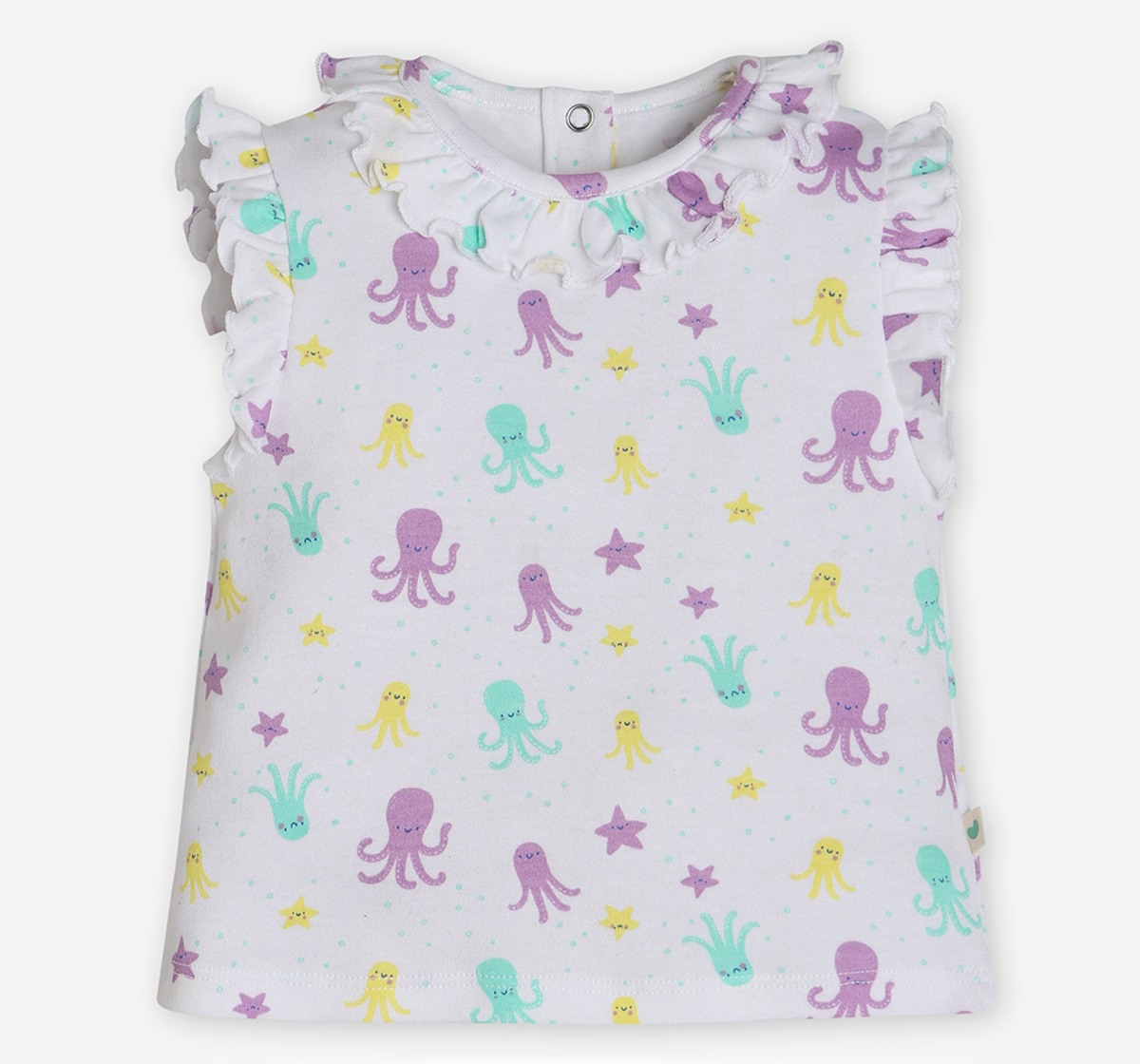 Infants Girls Printed Tshirt - Pack Of 2