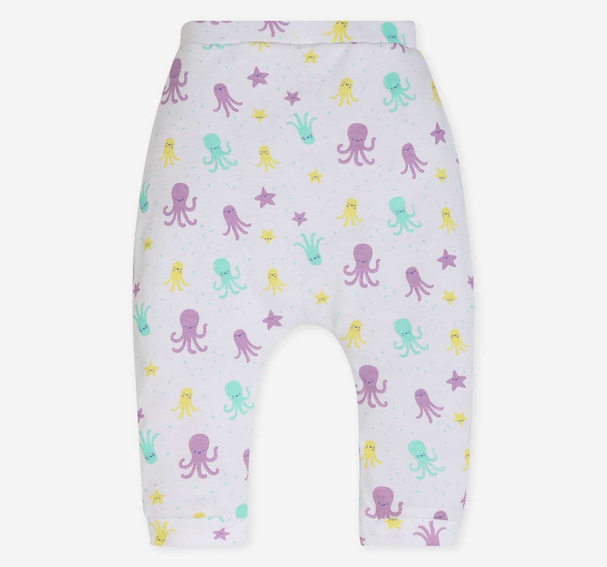 Infant Girls Printed Joggers- Pack Of 2