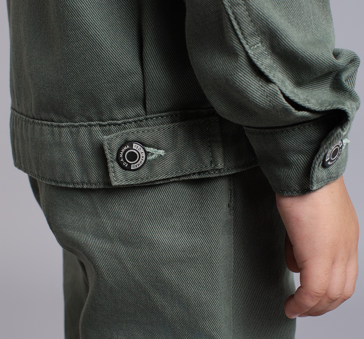 Boys Jacket & Pant Over-Dyed Co-Ord Set