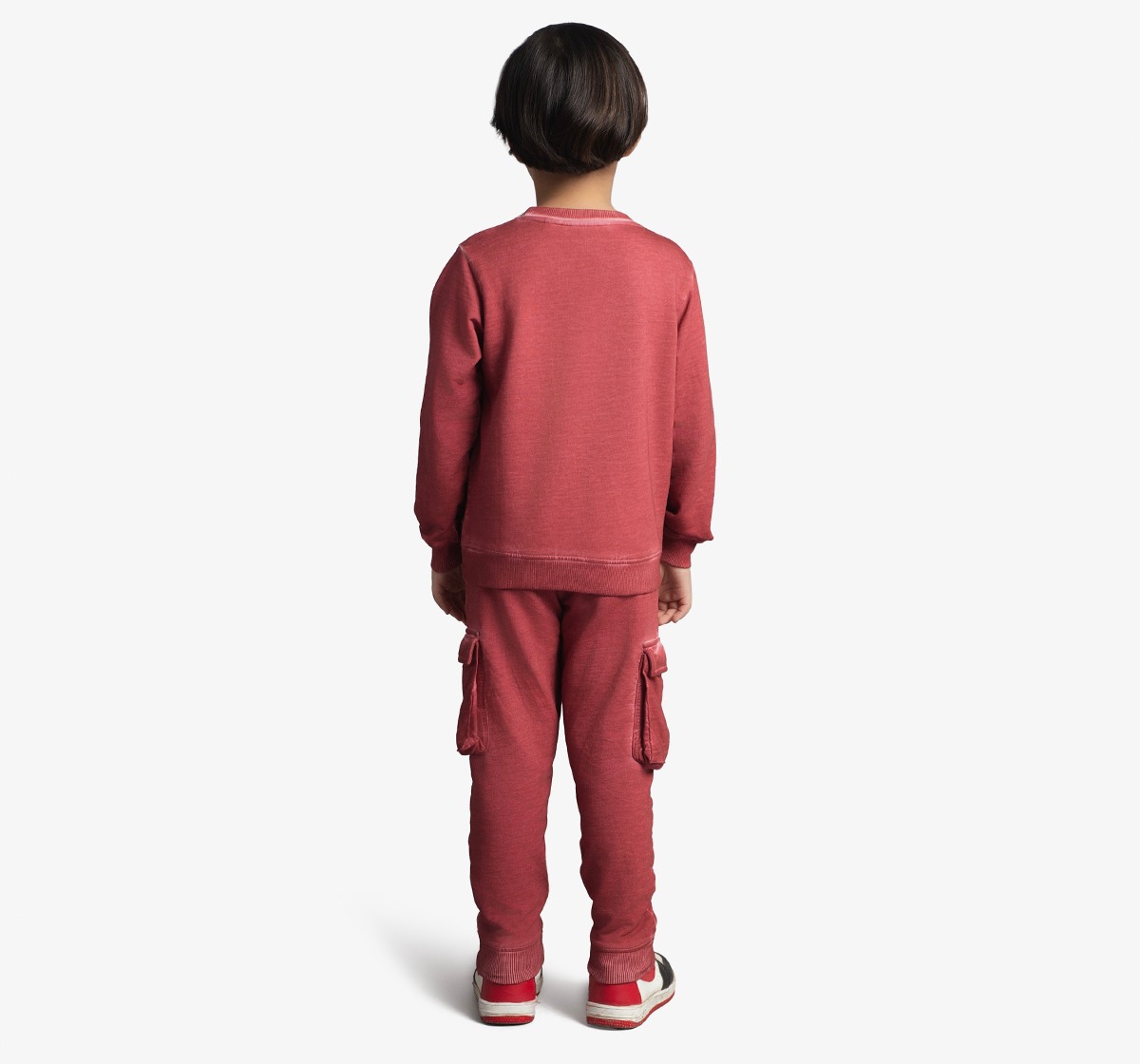 Boys Embroidered Knit Sweatshirt & Jogger Co-Ord Set