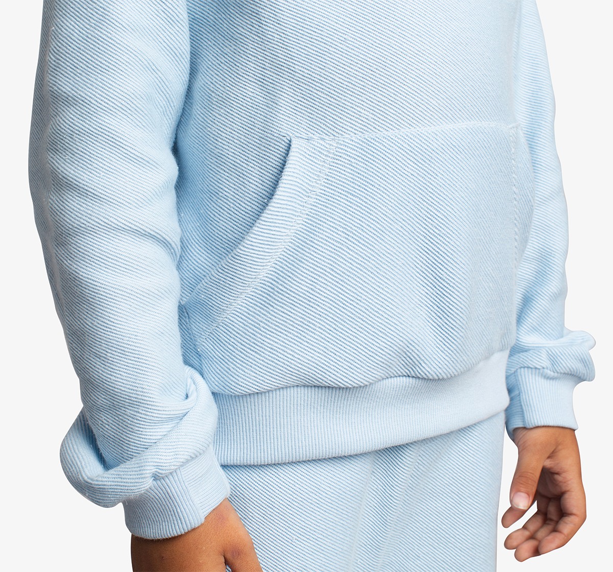 Ed-A-Mamma Boys Textured Knit Embroidered Co-Ord Set - Sky Blue