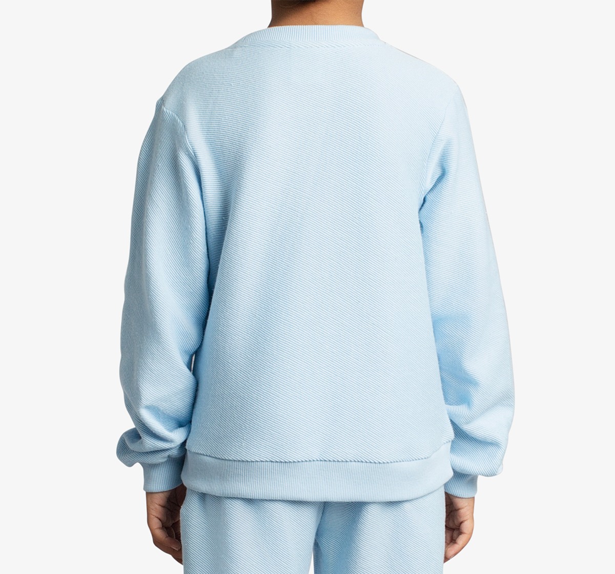 Ed-A-Mamma Boys Textured Knit Embroidered Co-Ord Set - Sky Blue