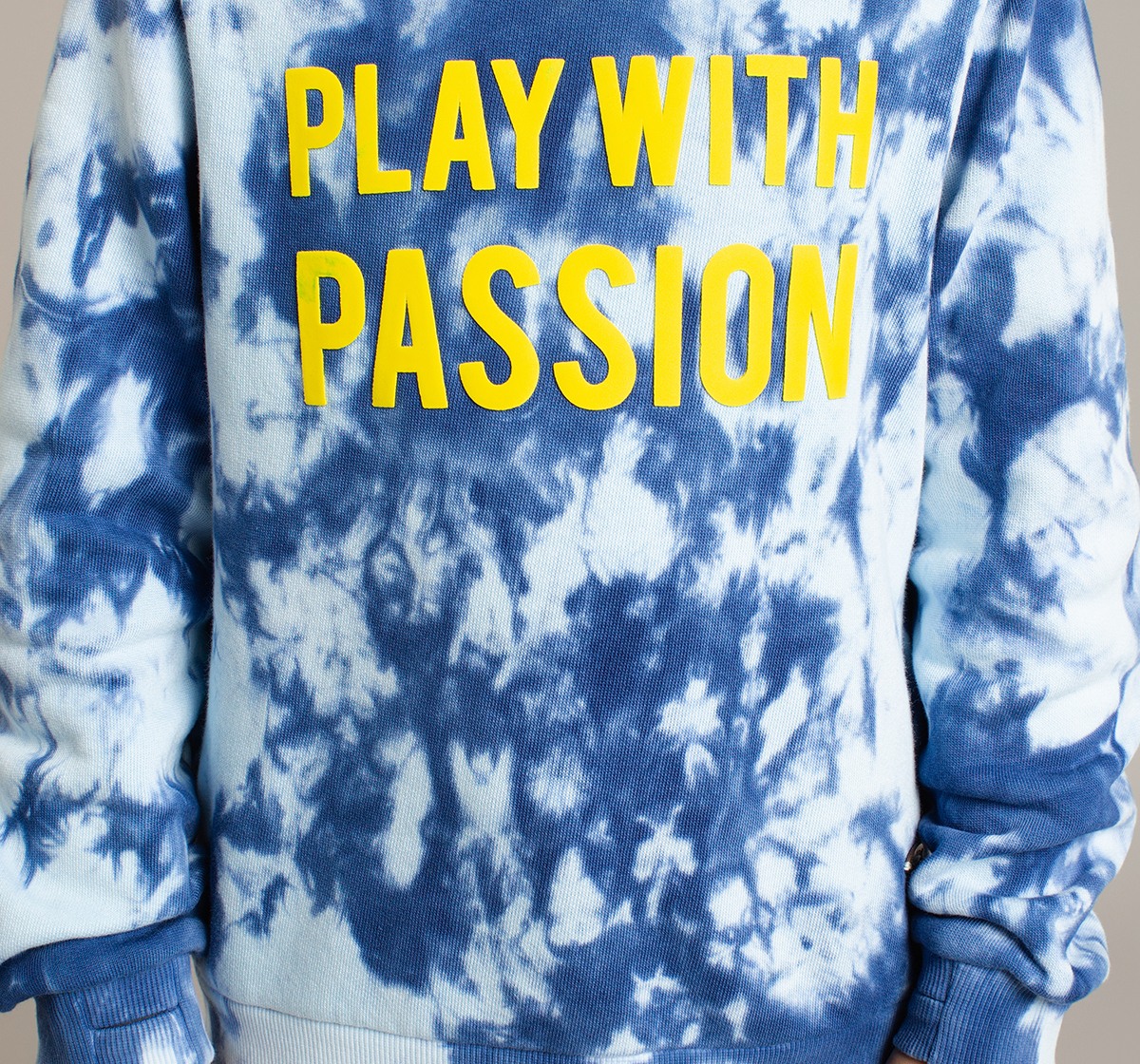 Ed-A-Mamma Boys Tie Dye Knit Sweatshirt & Joggers Co-Ord Set - Blue