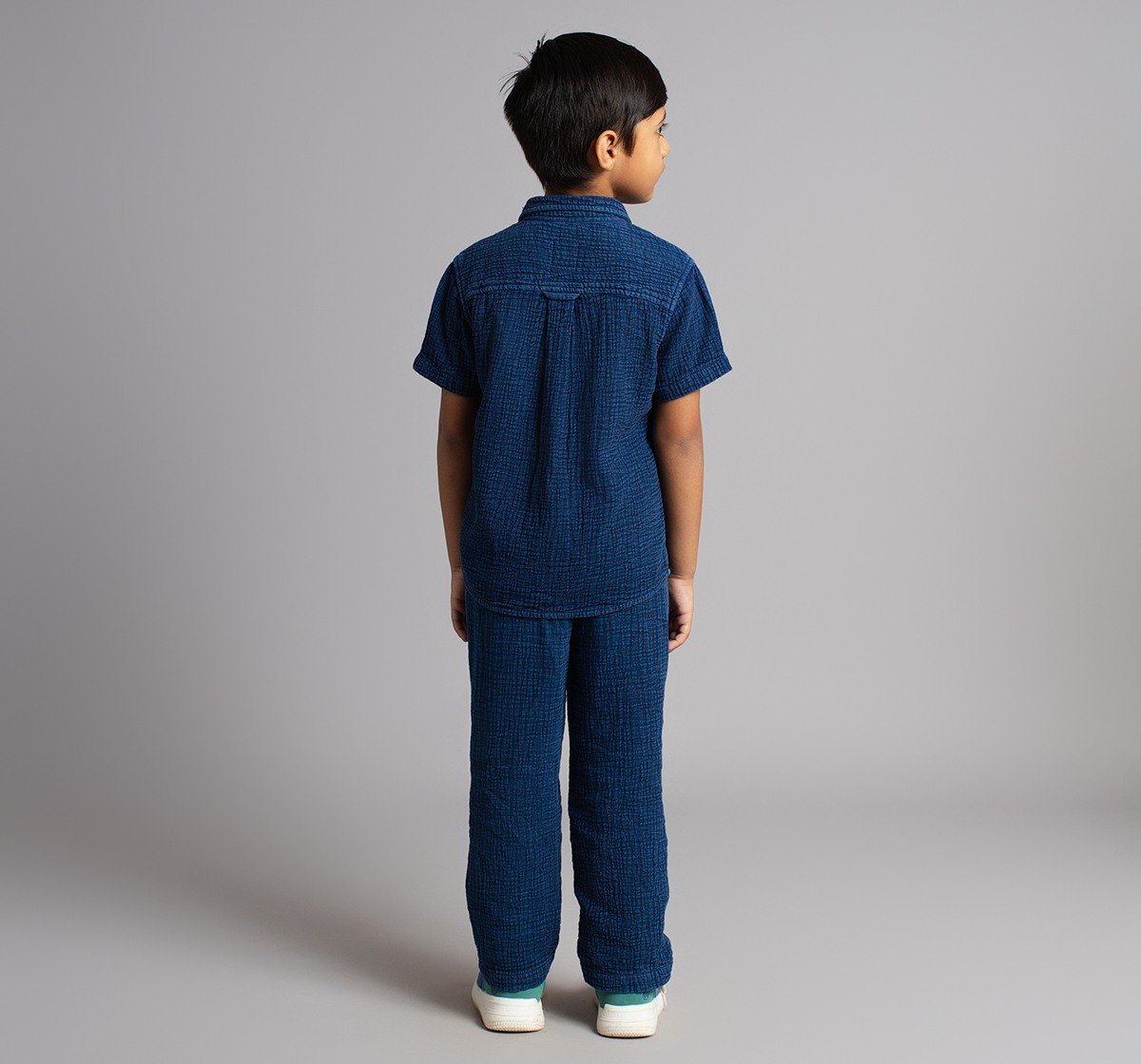 Boys Shirt & Pant Double Cloth Co-Ordinate Set
