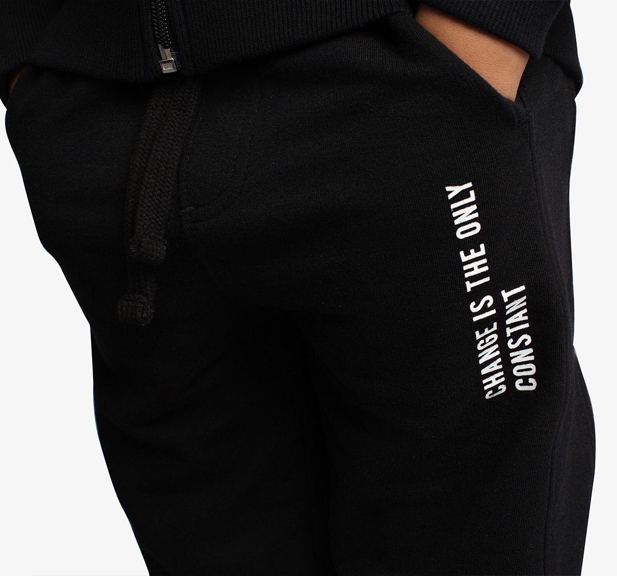 Boys Printed Hooded Sweatshirt And Jogger Co-Ord Set