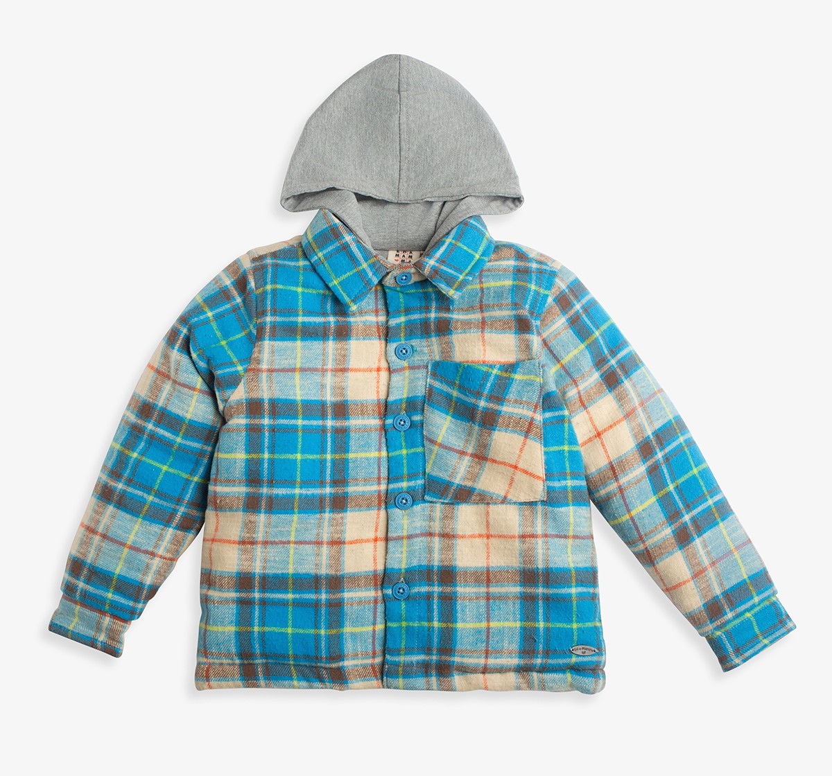 Boys Checked Heavy Winterwear Jacket