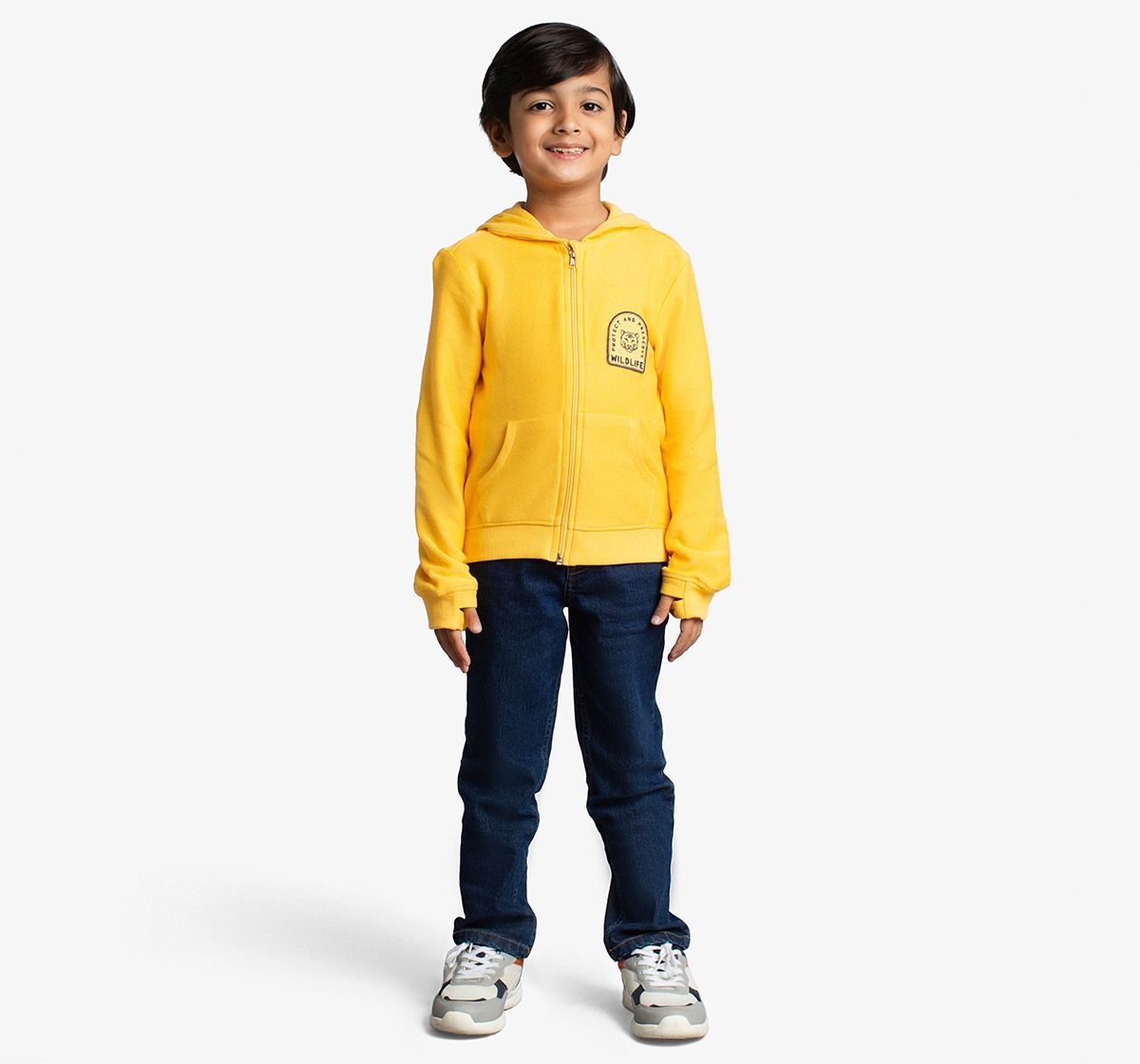 Boys Printed Hooded Jacket