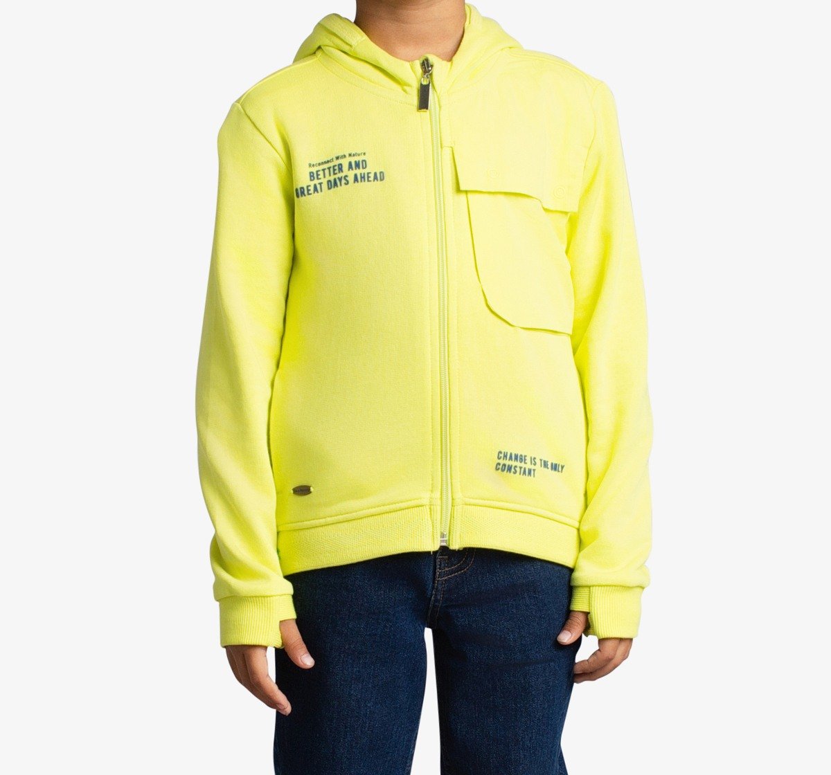 Boys Printed Hooded Jacket