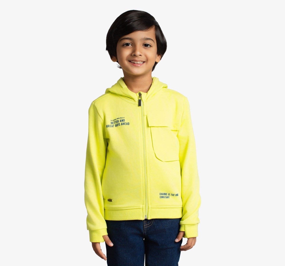 Boys Printed Hooded Jacket