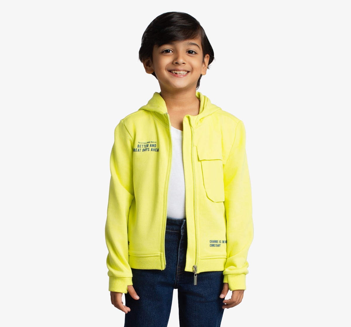 Boys Printed Hooded Jacket