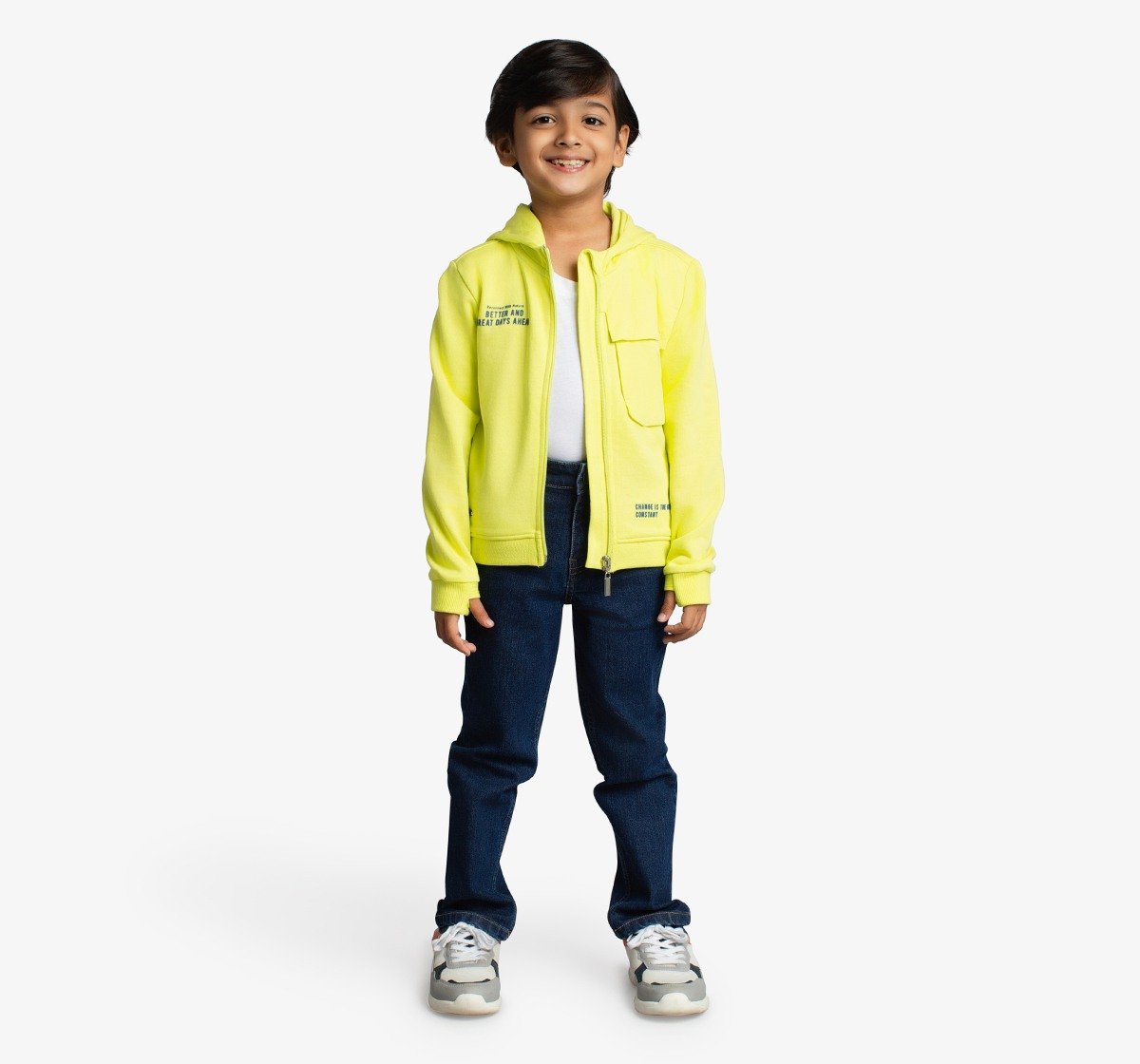 Boys Printed Hooded Jacket