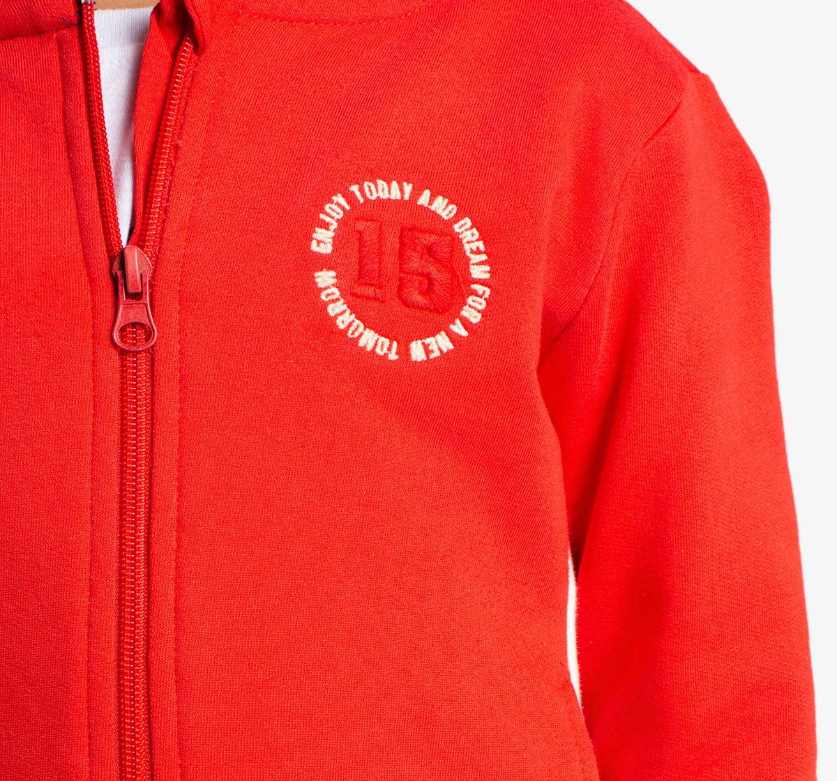 Boys Knit Printed Hooded Jacket