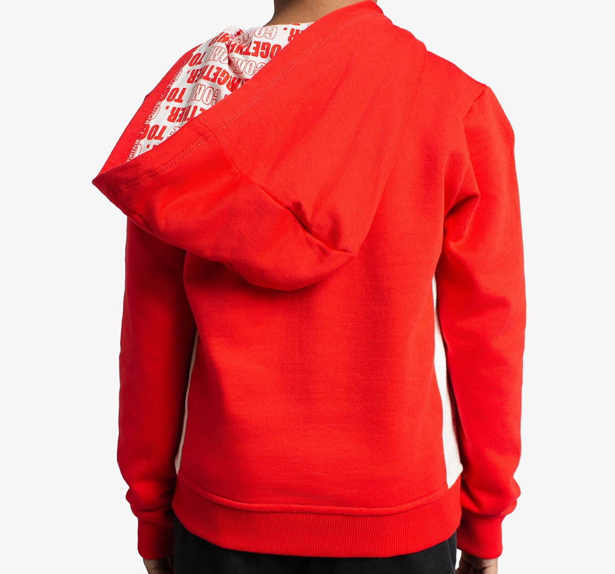 Boys Knit Printed Hooded Jacket